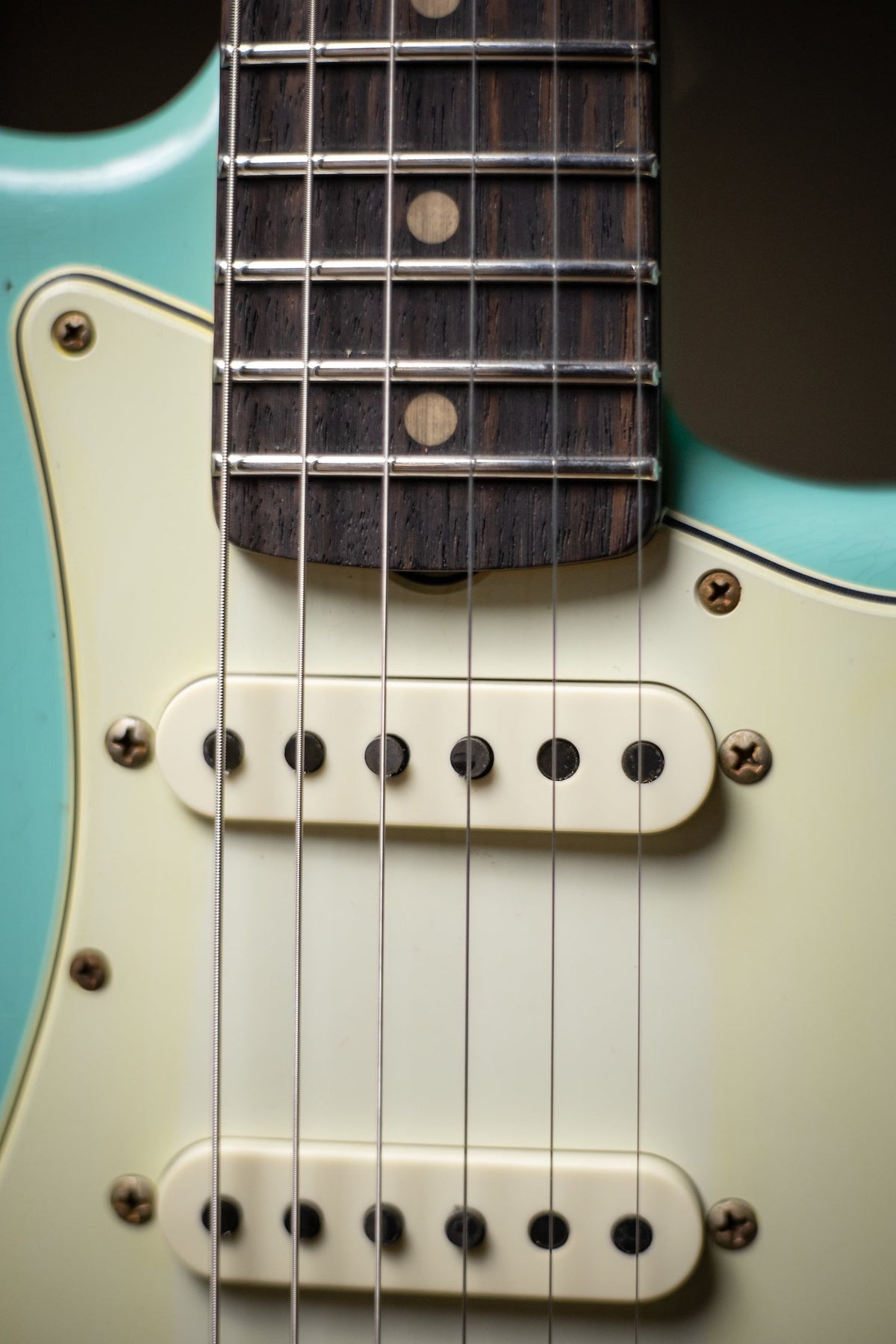 Fender Custom Shop Reissue '60 Stratocaster Heavy Relic Electric Guitar - Seafoam Green