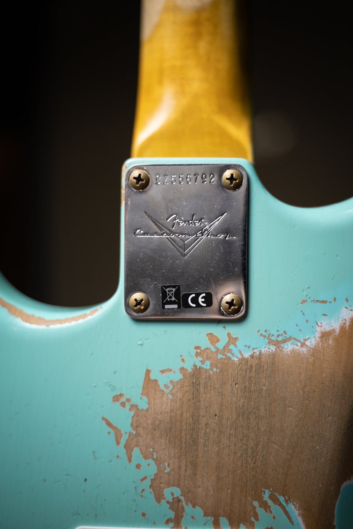 Fender Custom Shop Reissue '60 Stratocaster Heavy Relic Electric Guitar - Seafoam Green