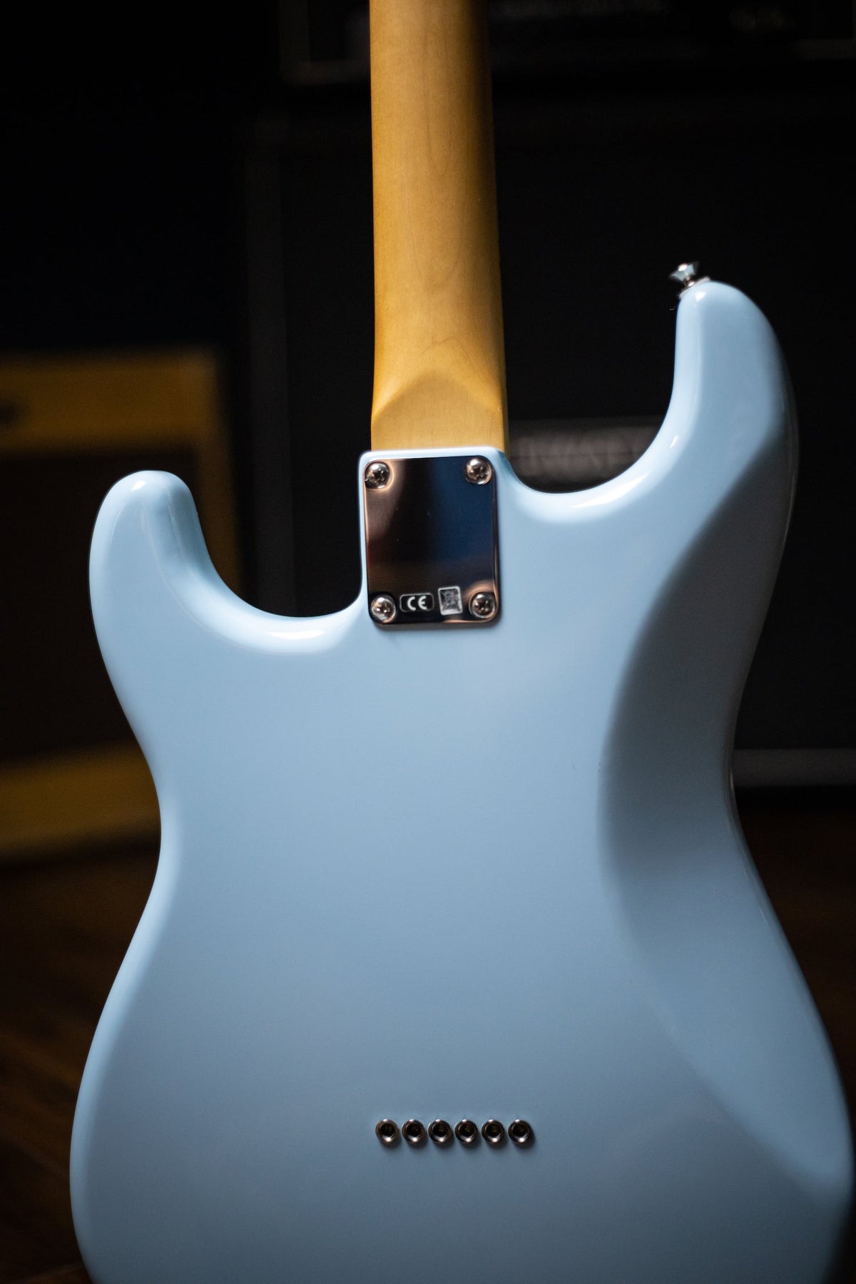 Fender Noventa Stratocaster Electric Guitar - Daphne Blue