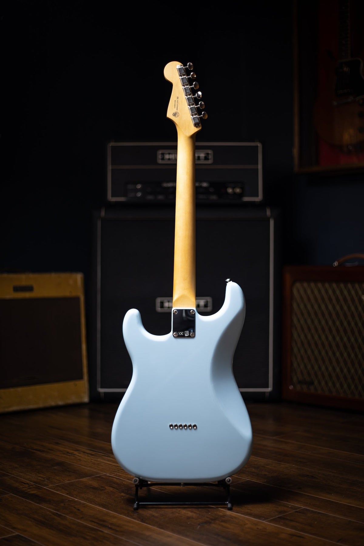 Fender Noventa Stratocaster Electric Guitar - Daphne Blue