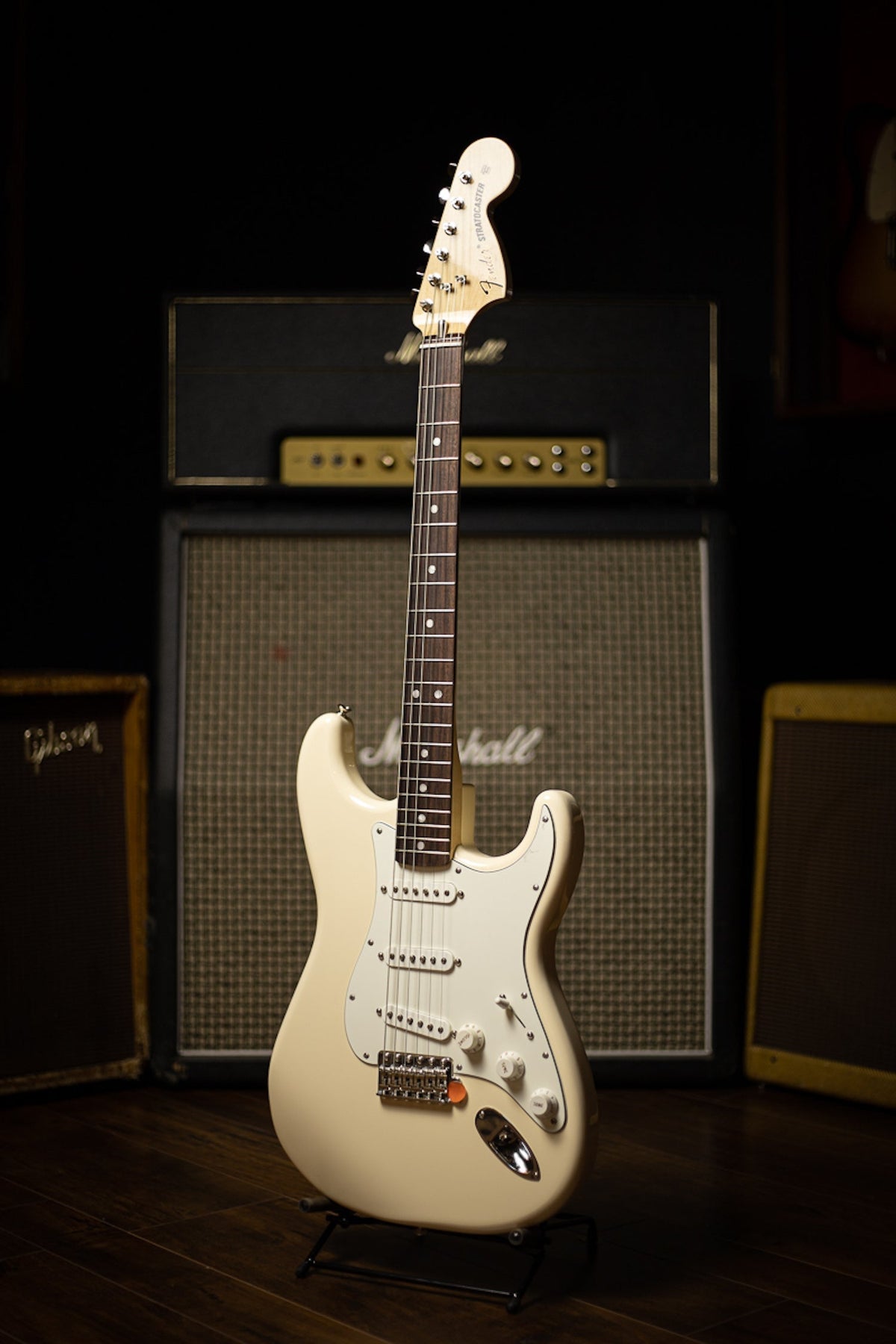 Fender Stratocaster Albert Hammond Jr Electric Guitar - Olympic White