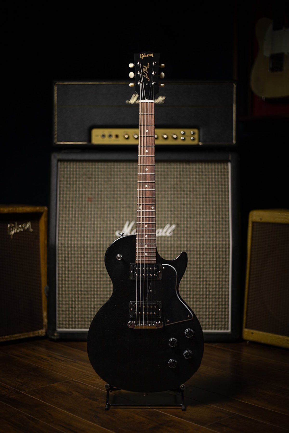 Gibson Les Paul Special Tribute Humbucker Electric Guitar - Ebony Vintage Satin