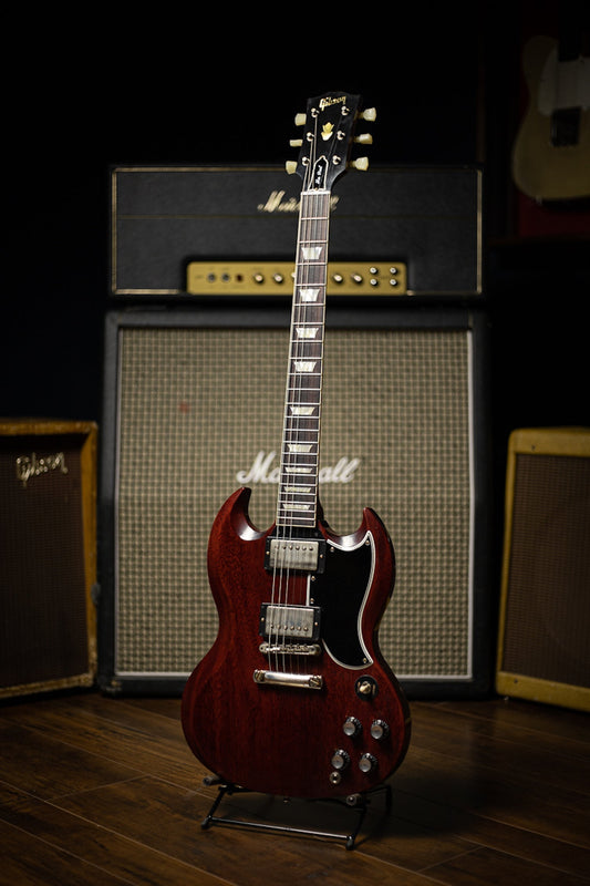 Gibson Custom Shop 1961 Les Paul SG Standard Reissue Stop Bar Electric Guitar - Cherry Red