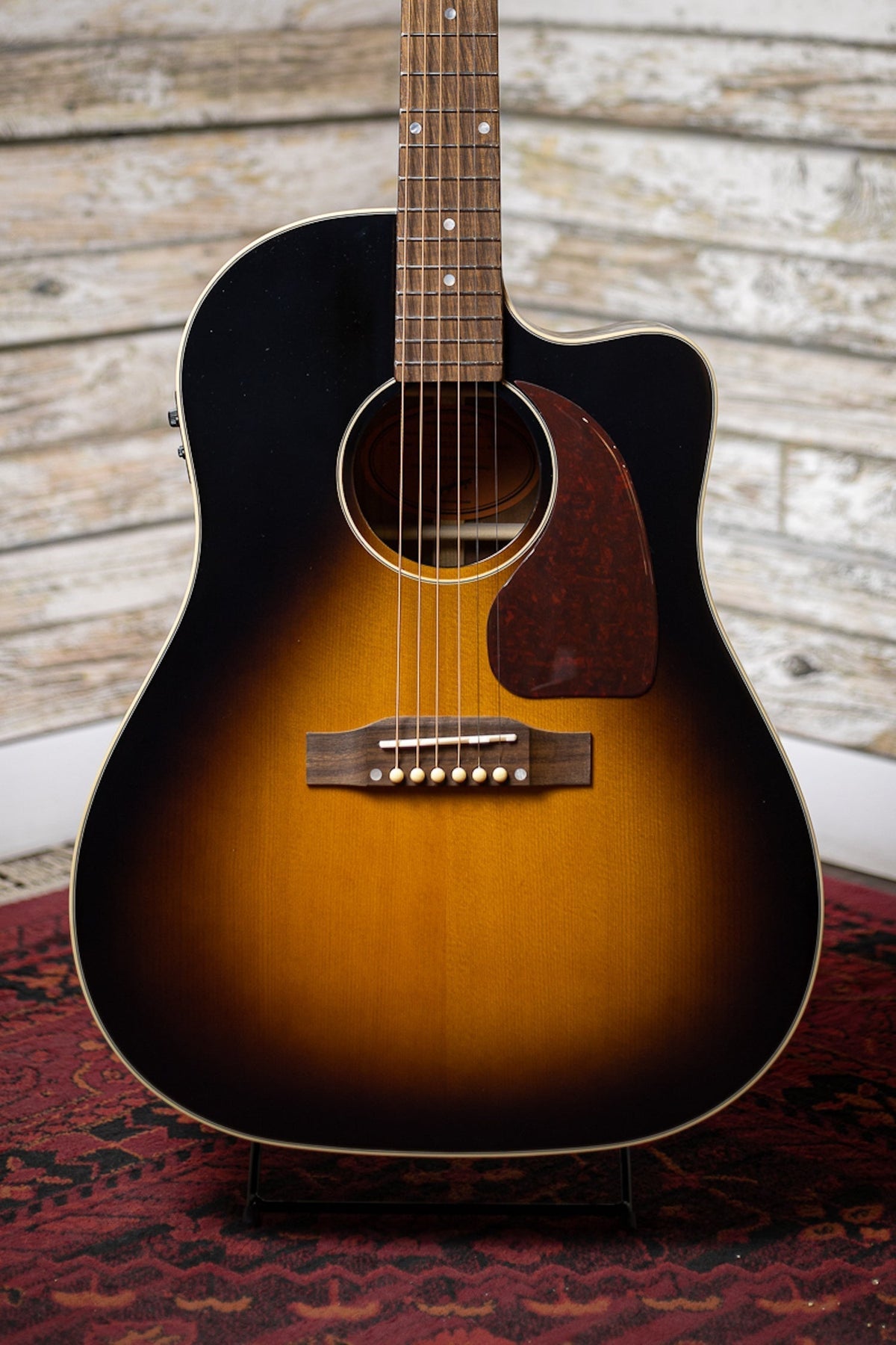 Epiphone Masterbilt J-45 EC Acoustic-Electric Guitar - Aged Vintage Sunburst Gloss