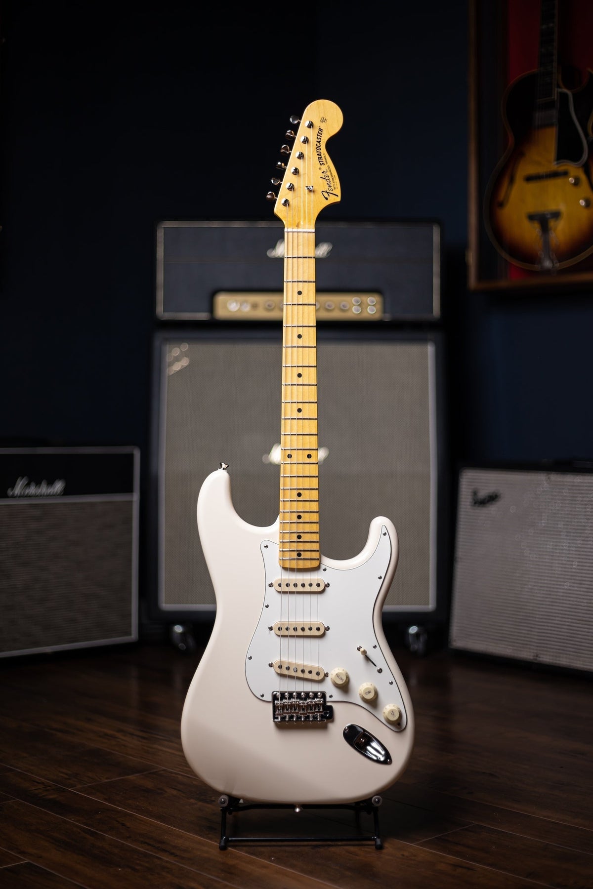 Fender JV 60s Modified Stratocaster Electric Guitar - Olympic White