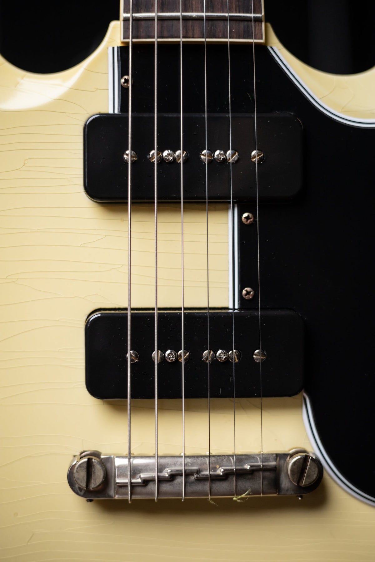 Gibson Custom Shop Murphy Lab SG Special 1963 Reissue Lightning Bar Ultra Light Aged Electric Guitar - Classic White