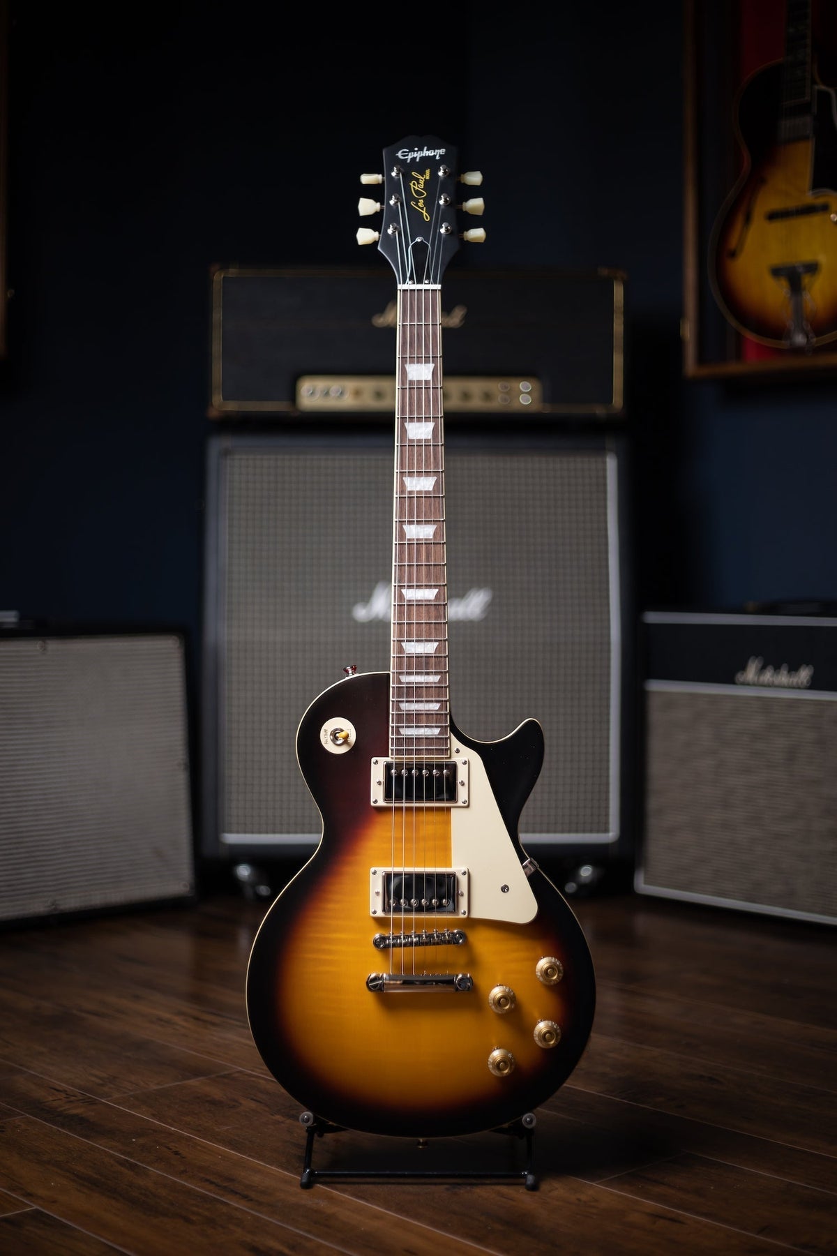Epiphone 1959 Les Paul 60th Anniversary Plus Outfit Electric Guitar - Aged Dark Burst