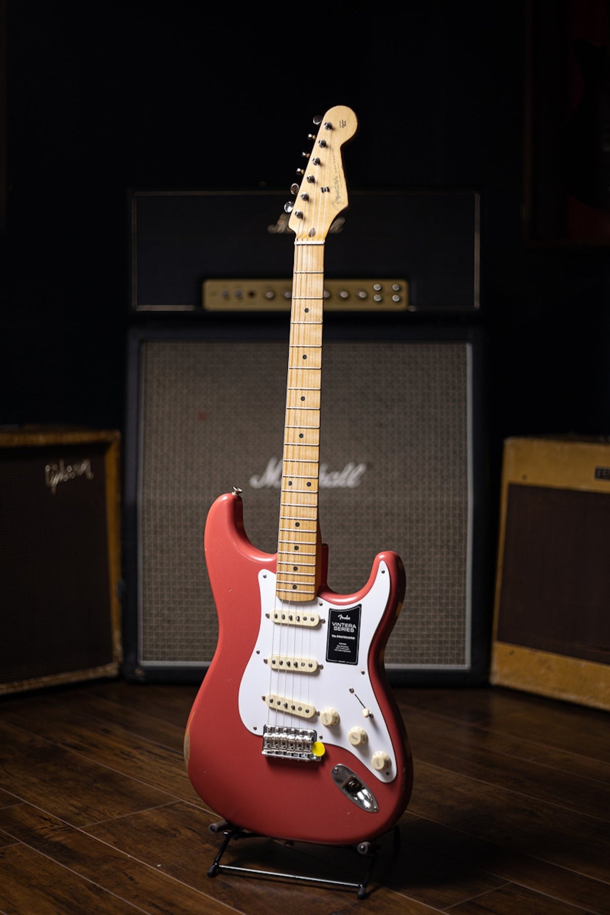Fender Vintera '50s Road Worn Stratocaster Electric Guitar - Fiesta Red