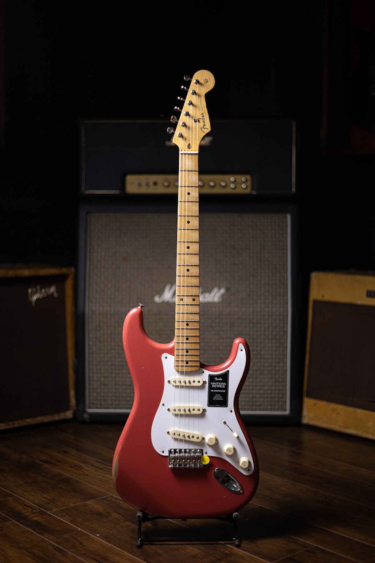 Fender Vintera '50s Road Worn Stratocaster Electric Guitar - Fiesta Red
