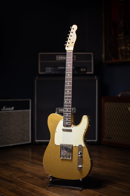Fender Custom Shop 1961 Telecaster Relic Electric Guitar - Aged Aztec Gold