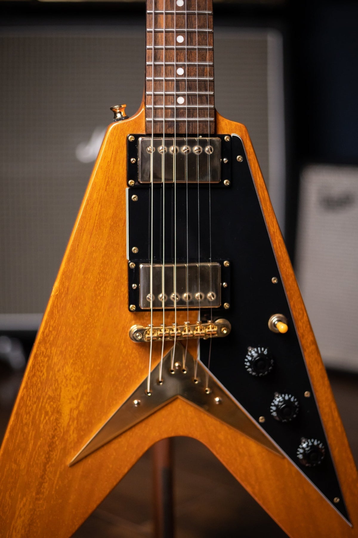 2017 Epiphone Joe Bonamassa Flying V "Amos" Electric Guitar - Natural