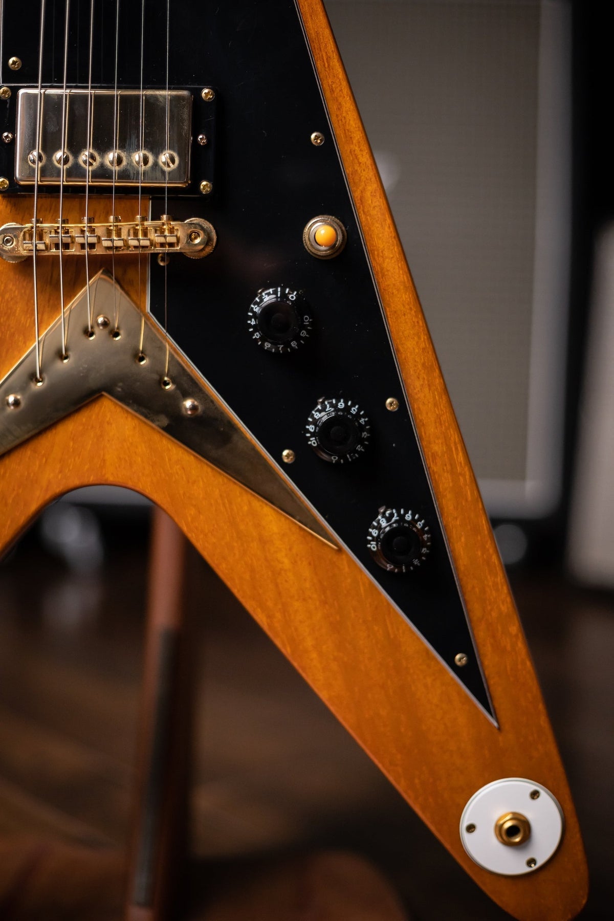 2017 Epiphone Joe Bonamassa Flying V "Amos" Electric Guitar - Natural