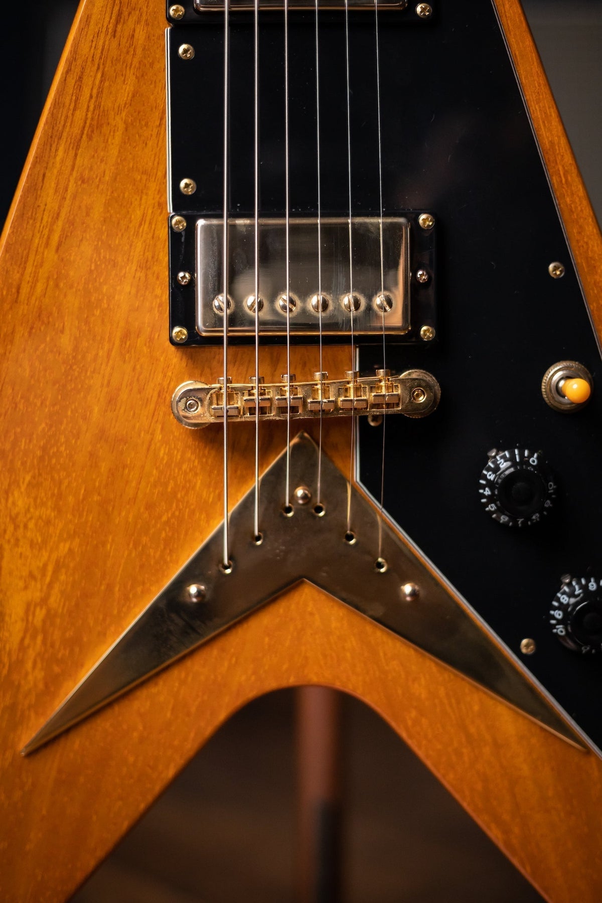 2017 Epiphone Joe Bonamassa Flying V "Amos" Electric Guitar - Natural