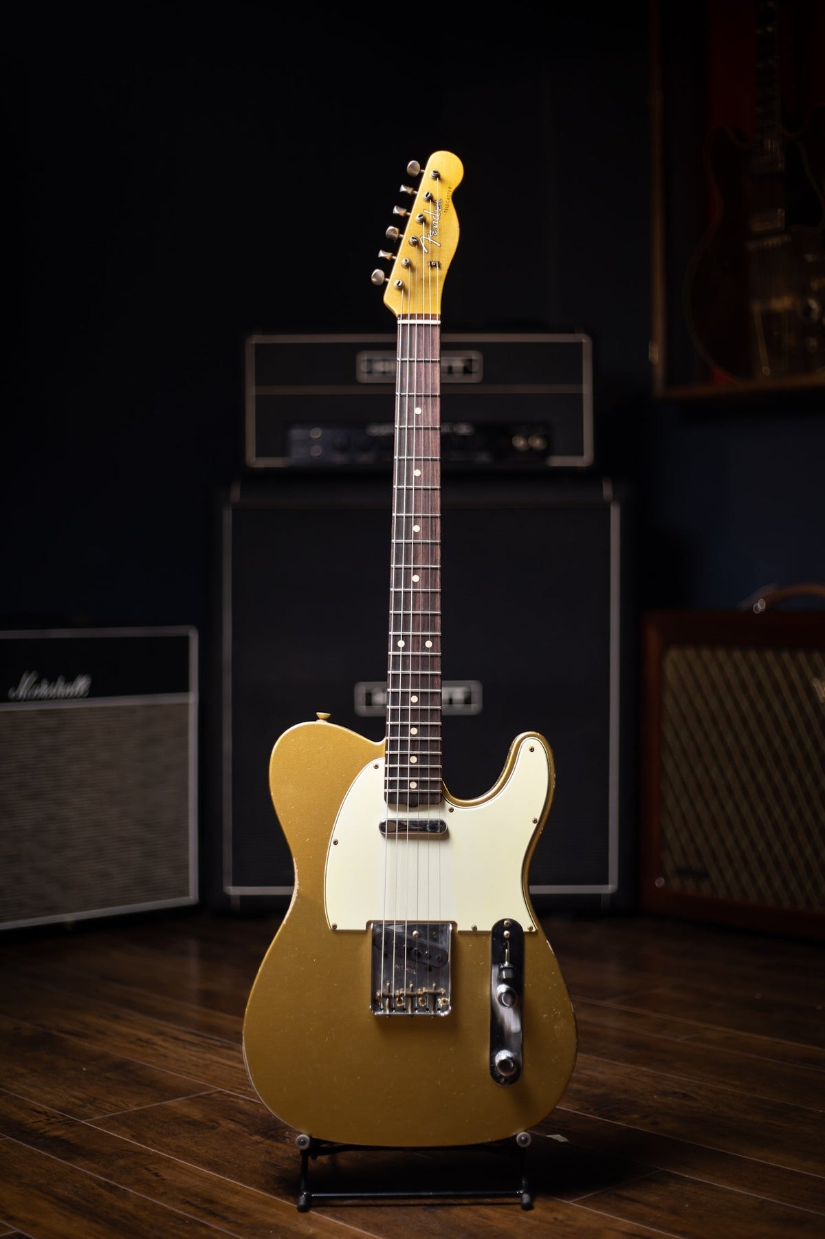 Fender Custom Shop 1961 Telecaster Relic Electric Guitar - Aged Aztec Gold