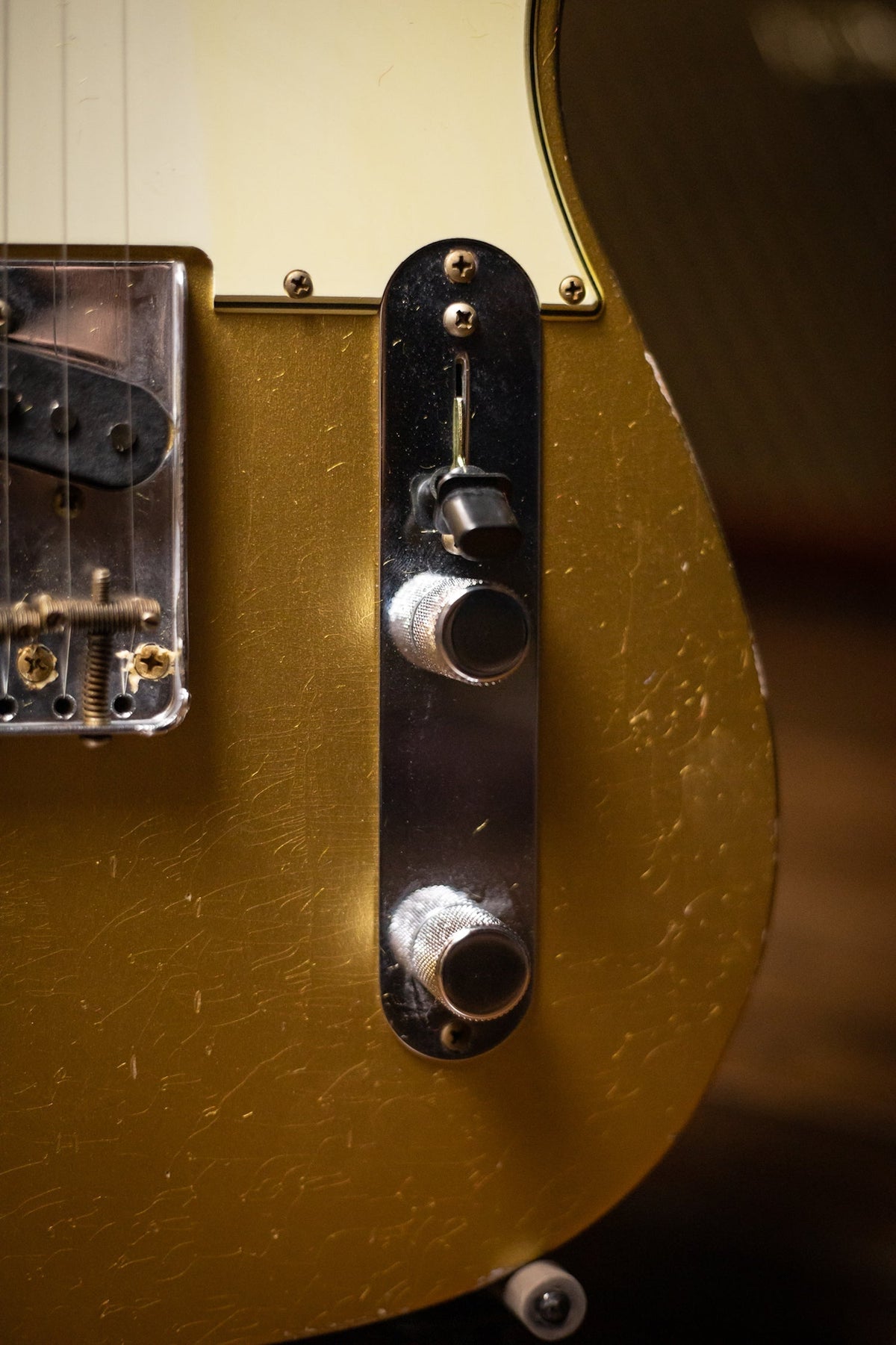 Fender Custom Shop 1961 Telecaster Relic Electric Guitar - Aged Aztec Gold