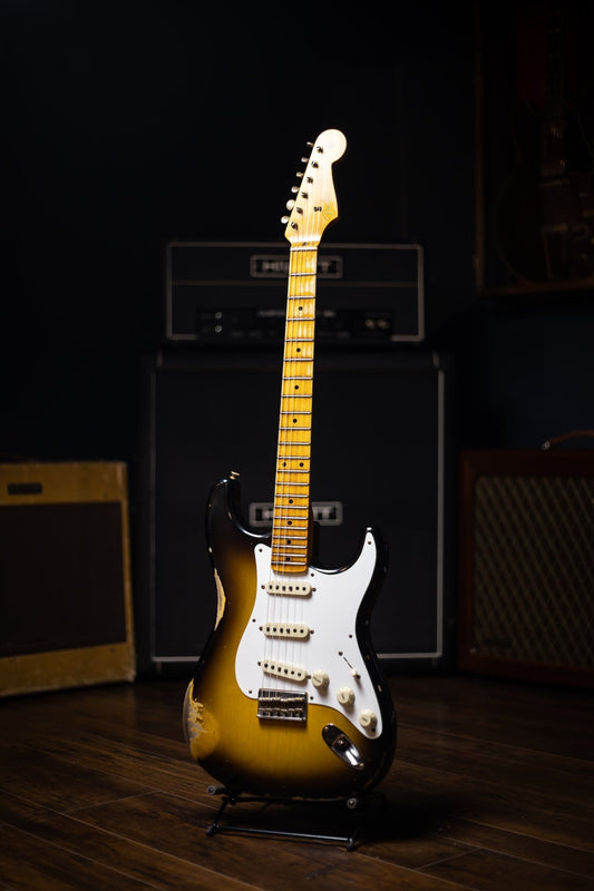 Fender Custom Shop Limited Edition Troposphere Stratocaster HT Heavy Relic Electric Guitar - Super Faded Aged 2 Color Sunburst