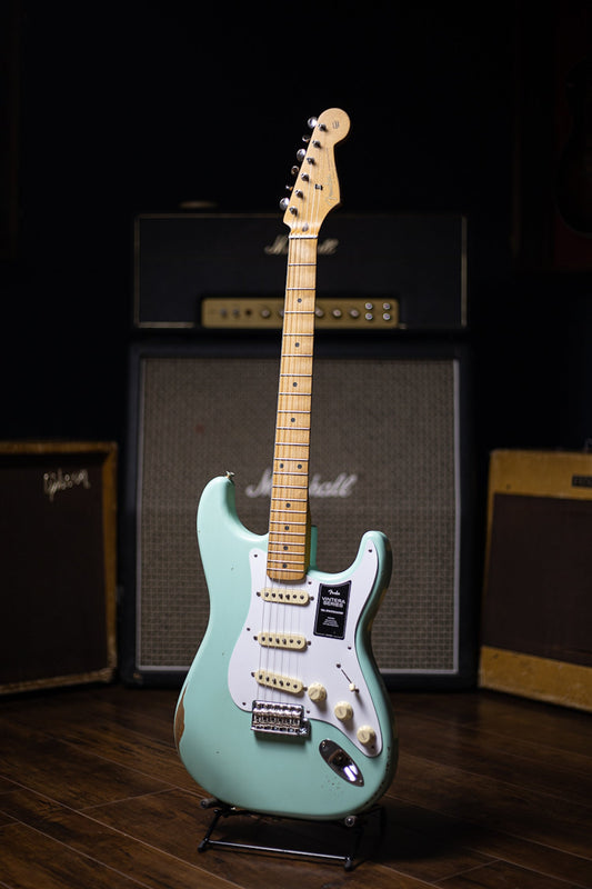 Fender Vintera '50s Road Worn Stratocaster Electric Guitar - Seafoam Green