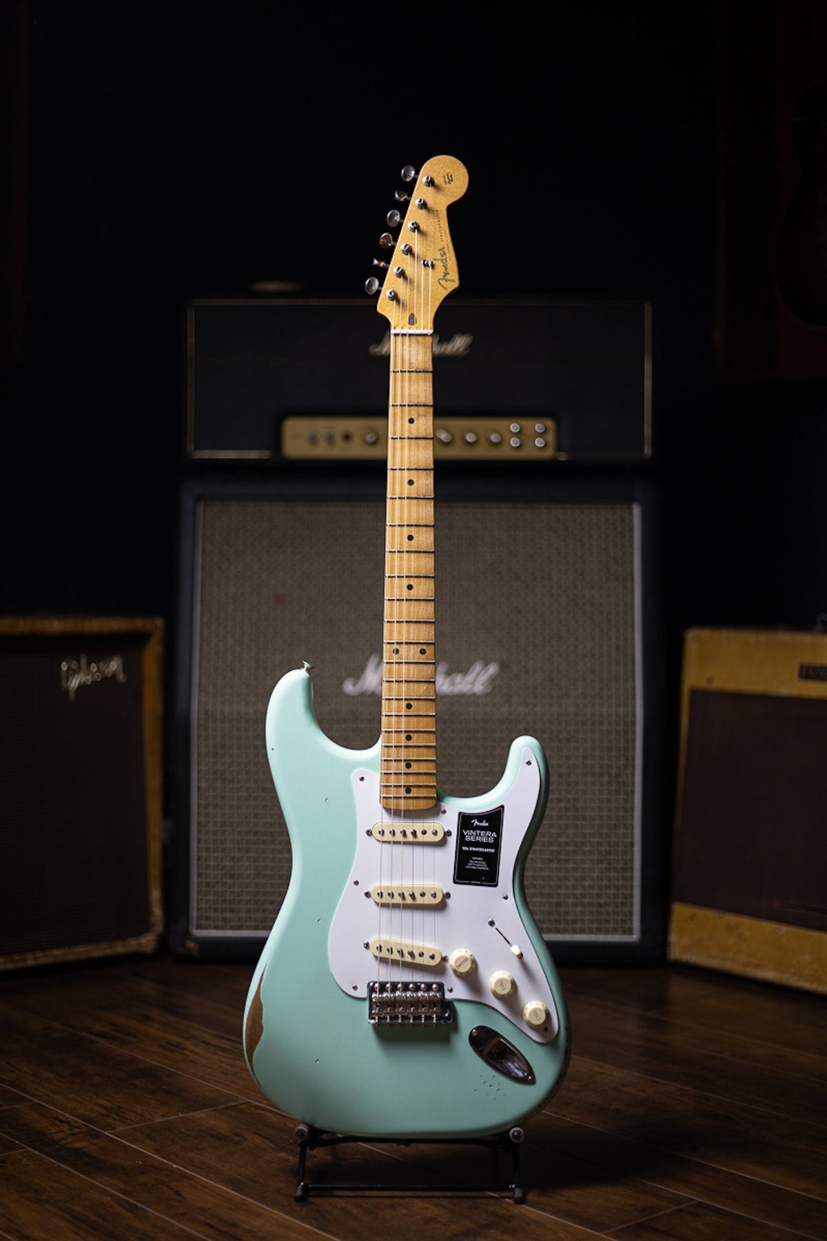Fender Vintera '50s Road Worn Stratocaster Electric Guitar - Seafoam Green