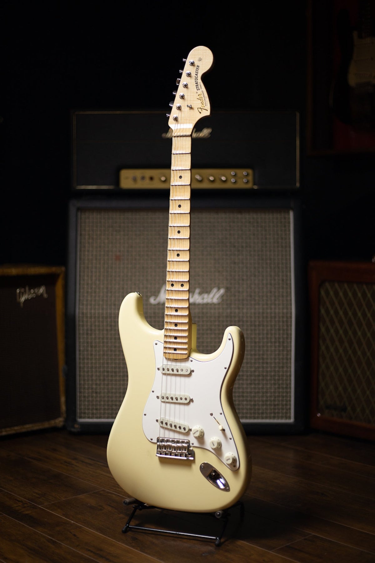Fender Stratocaster Yngwie Malmsteen Owned / Custom Spec'd 1968 Maple Cap John Cruz Masterbuilt Electric Guitar - Vintage White