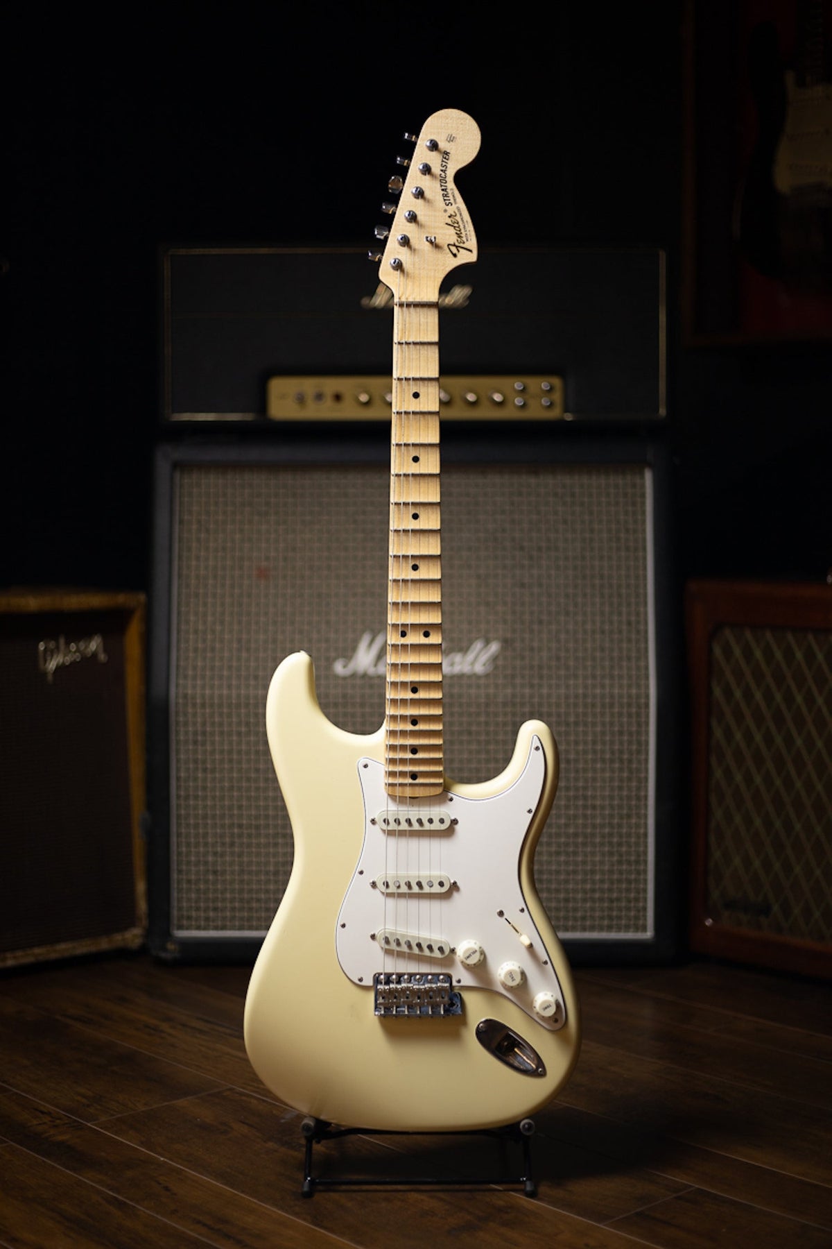 Fender Stratocaster Yngwie Malmsteen Owned / Custom Spec'd 1968 Maple Cap John Cruz Masterbuilt Electric Guitar - Vintage White
