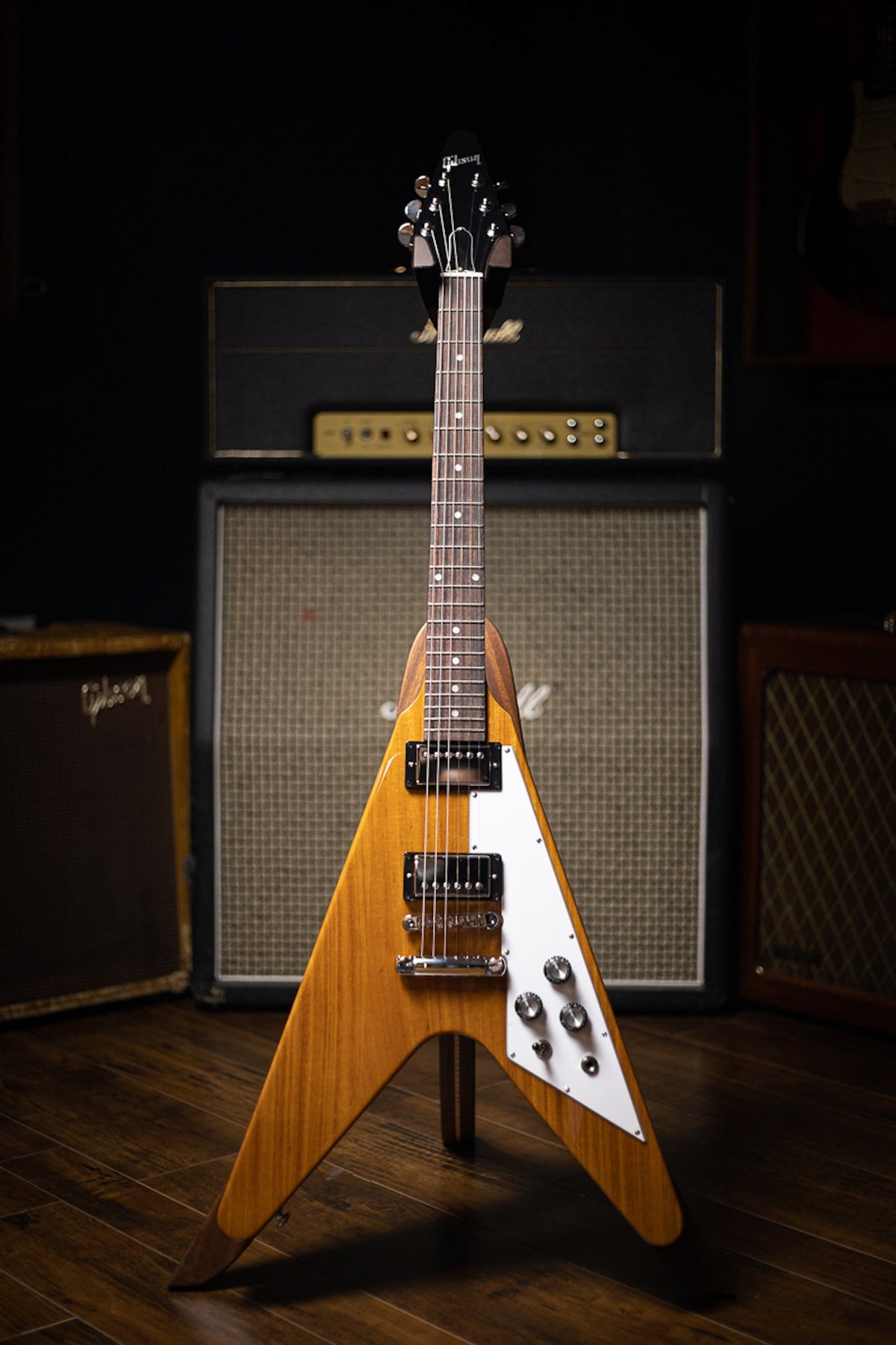 Gibson Flying V Electric Guitar - Antique Natural
