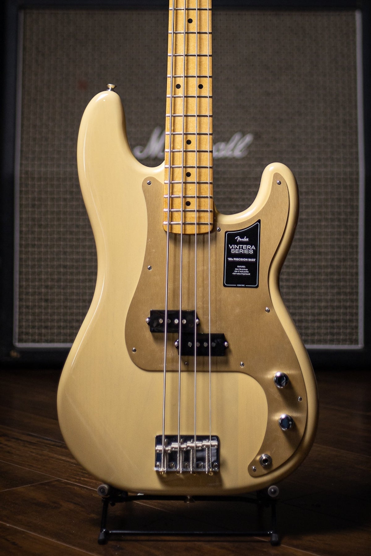 Fender Vintera '50s Precision Bass Guitar - Vintage Blonde