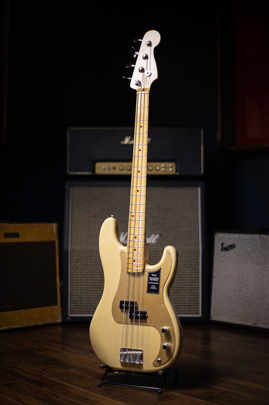 Fender Vintera '50s Precision Bass Guitar - Vintage Blonde