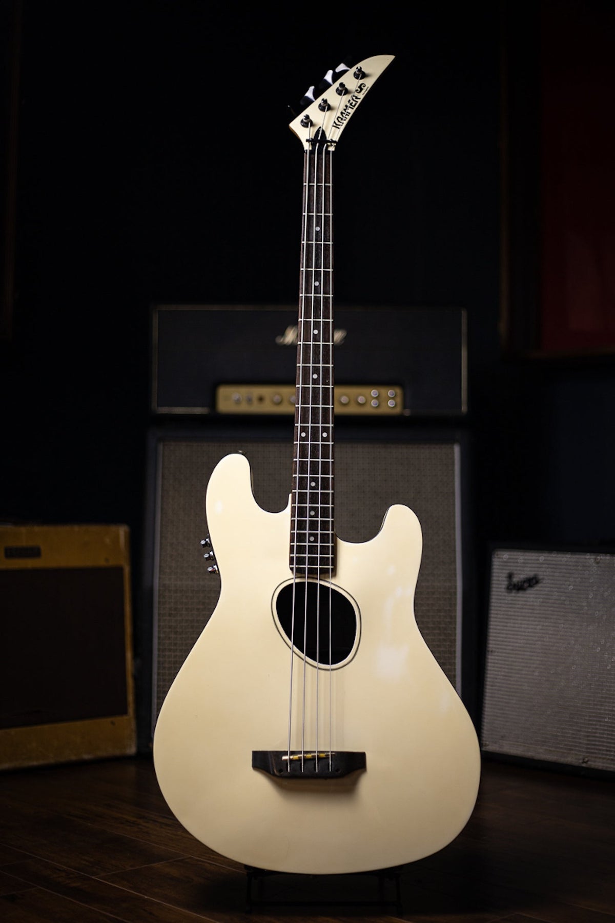 1980s Kramer Ferrington Bass - White