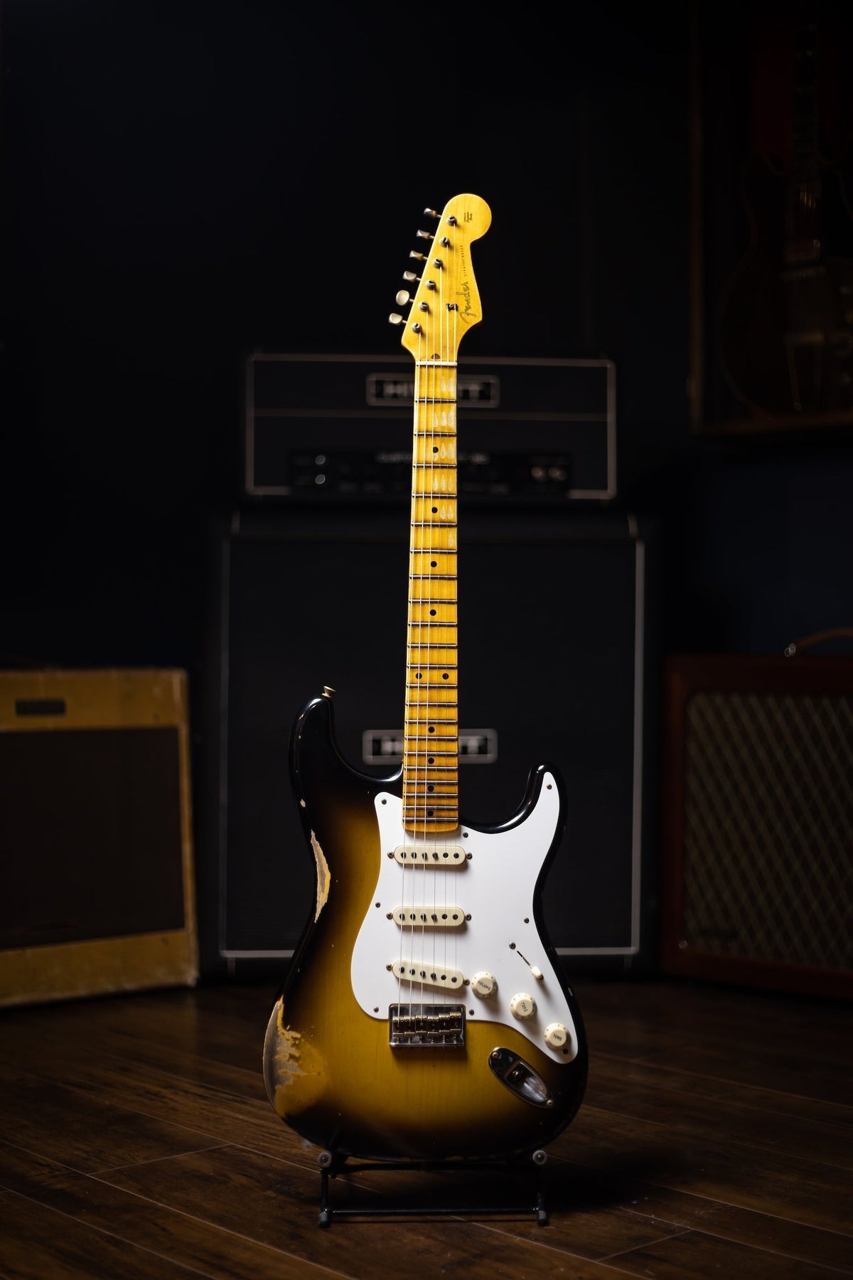 Fender Custom Shop Limited Edition Troposphere Stratocaster HT Heavy Relic Electric Guitar - Super Faded Aged 2 Color Sunburst