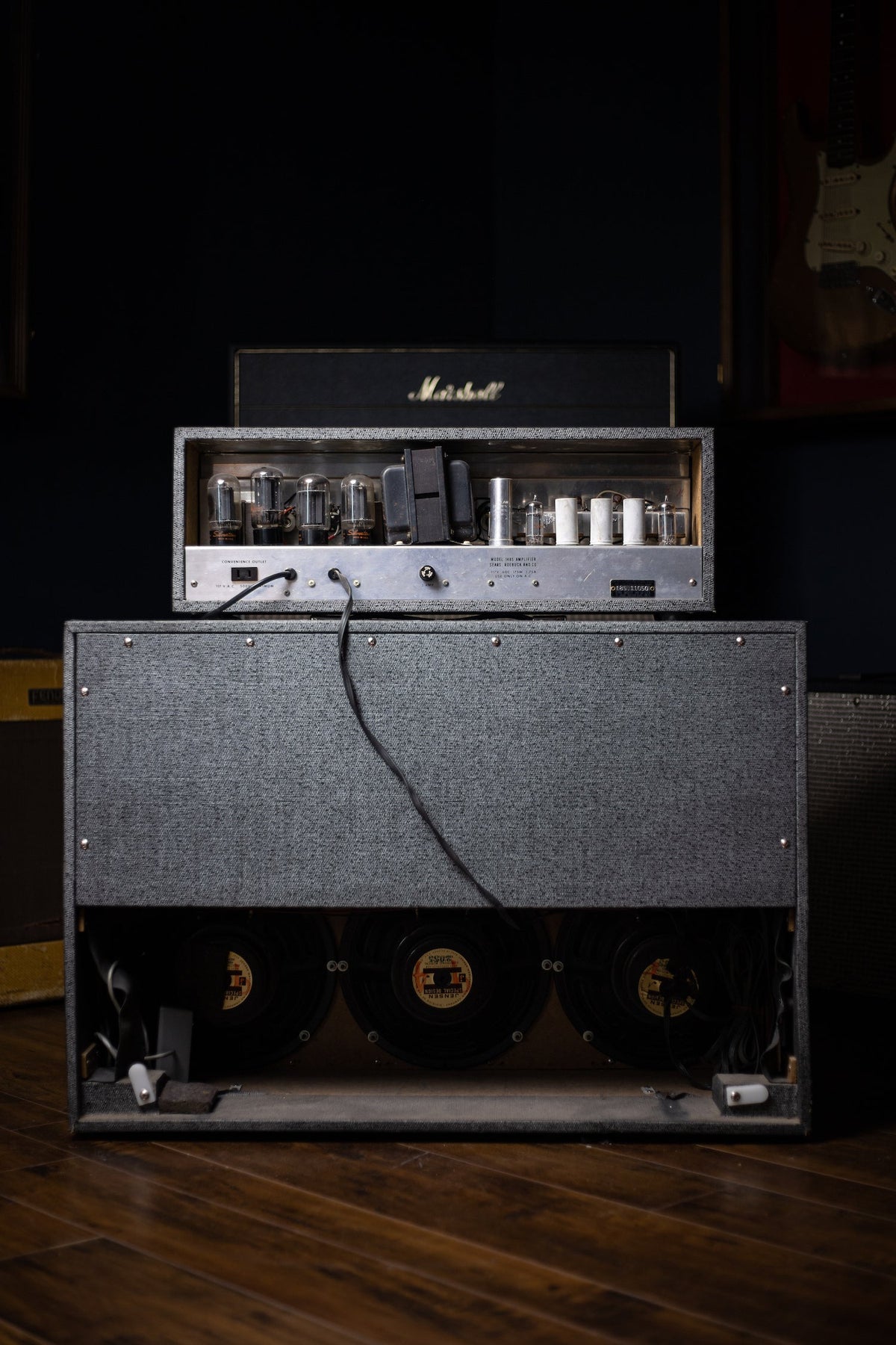 1965 Silvertone Model 1485 Head and Cabinet