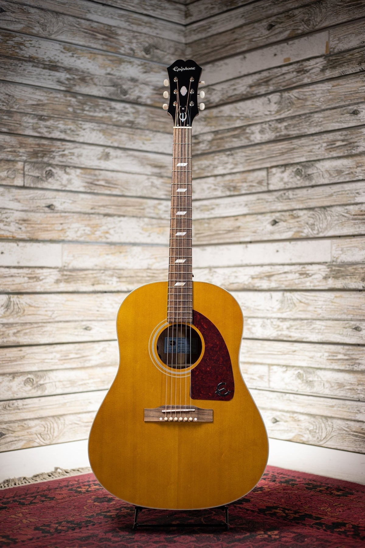 Epiphone Masterbilt Texan Acoustic-Electric Guitar - Antique Natural Aged Gloss