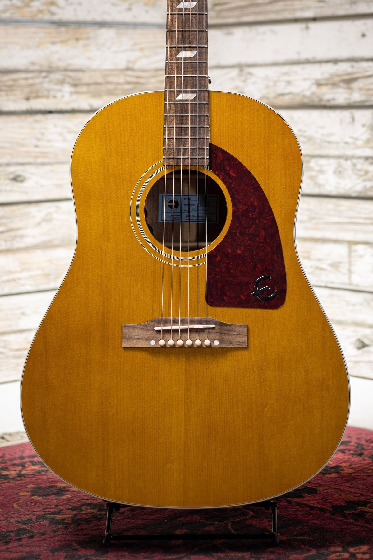 Epiphone Masterbilt Texan Acoustic-Electric Guitar - Antique Natural Aged Gloss