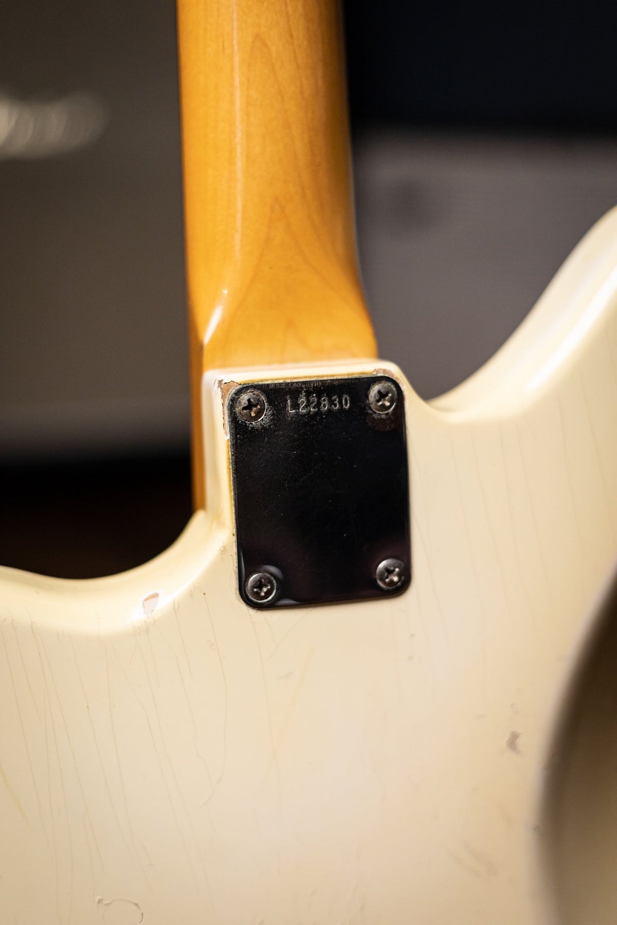 1964 Fender Jaguar Electric Guitar - Olympic White with Matching Headstock