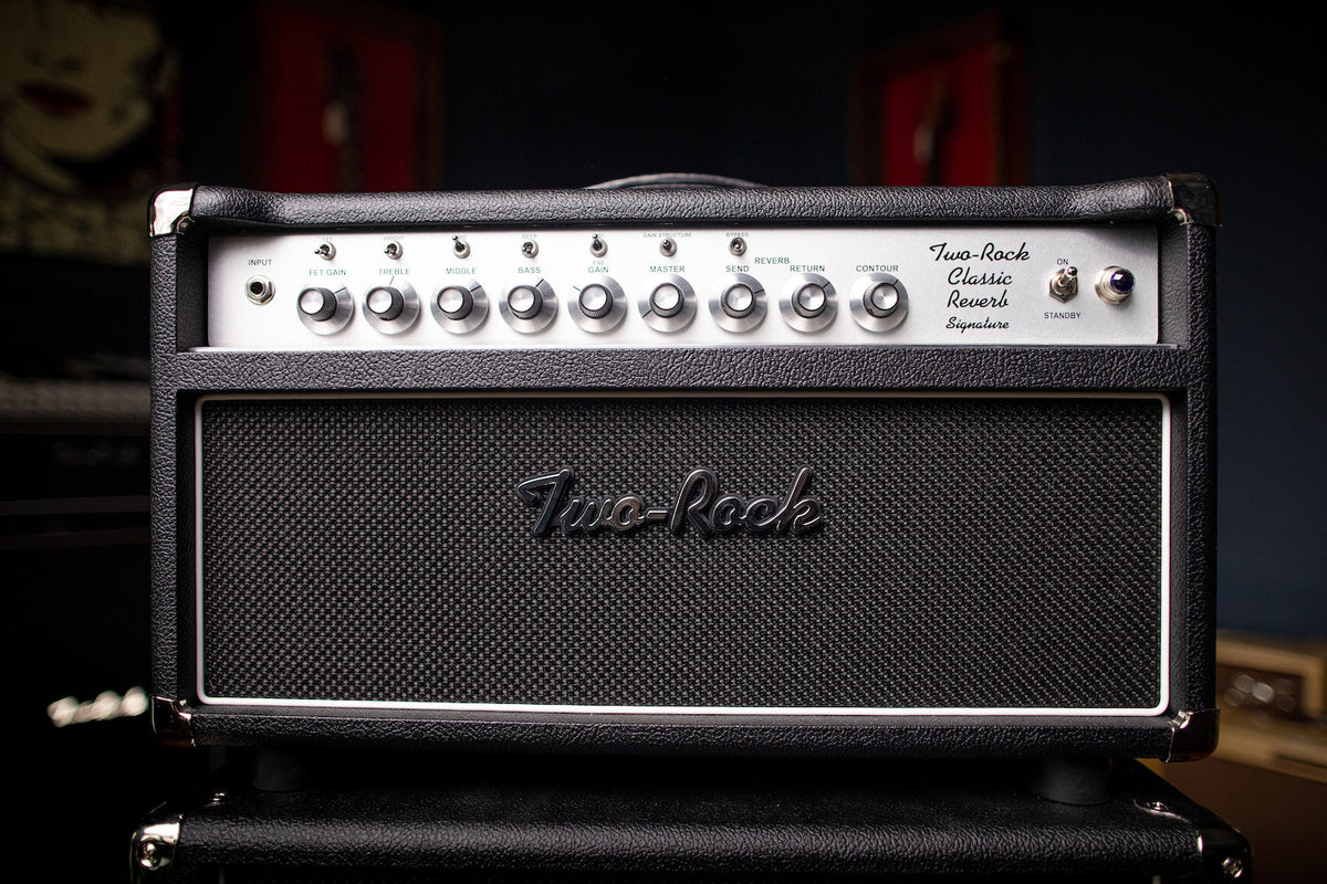 Pre-Order: Two-Rock Classic Reverb 100 Watt Head - Black Bronco, Black Matrix Grill Cloth
