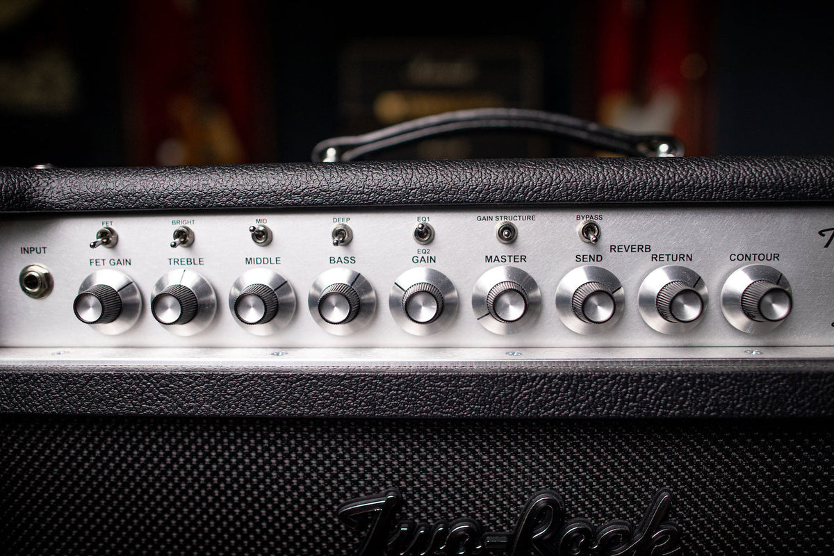 Pre-Order: Two-Rock Classic Reverb 100 Watt Head - Black Bronco, Black Matrix Grill Cloth