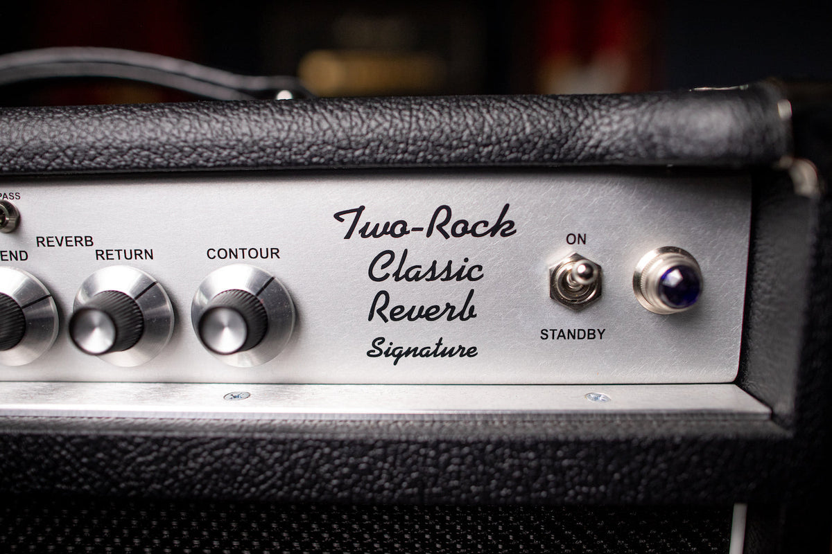 Pre-Order: Two-Rock Classic Reverb 100 Watt Head - Black Bronco, Black Matrix Grill Cloth