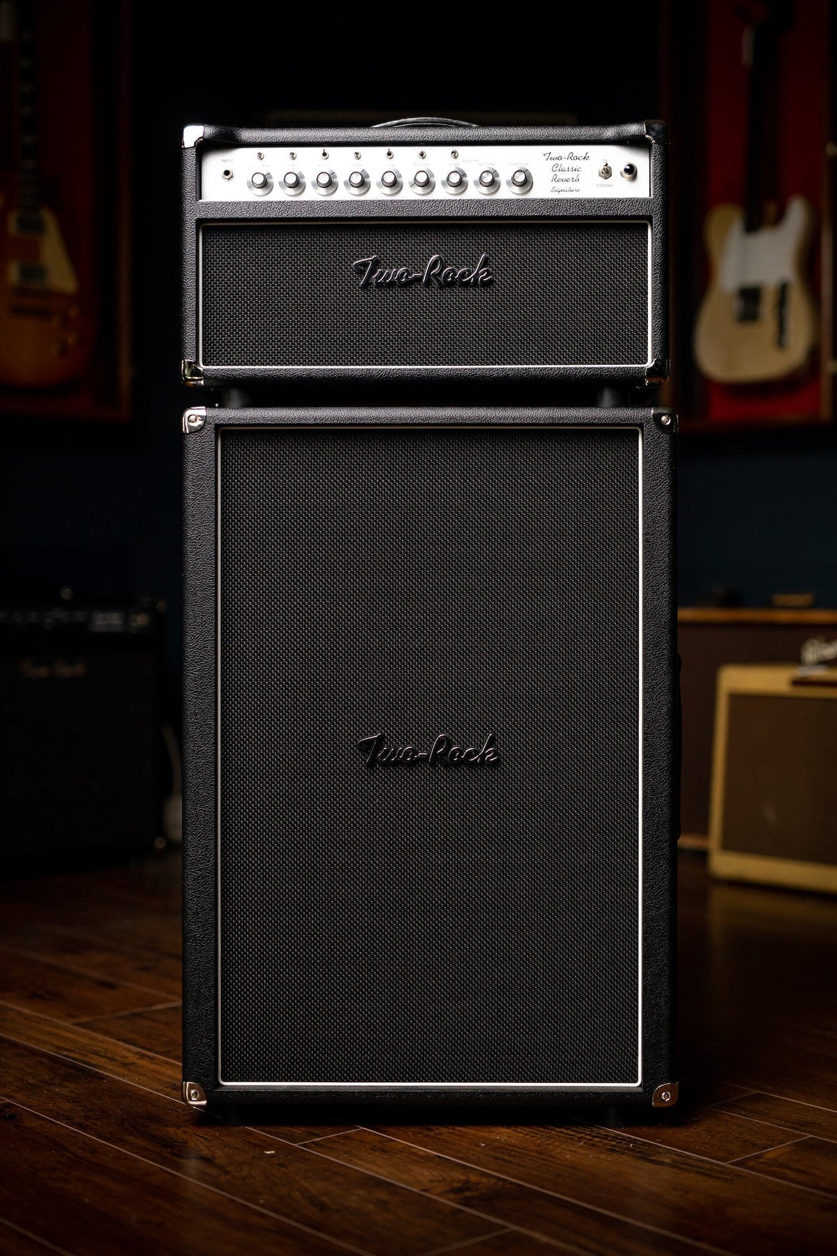 Pre-Order: Two-Rock Classic Reverb 100 Watt Head - Black Bronco, Black Matrix Grill Cloth