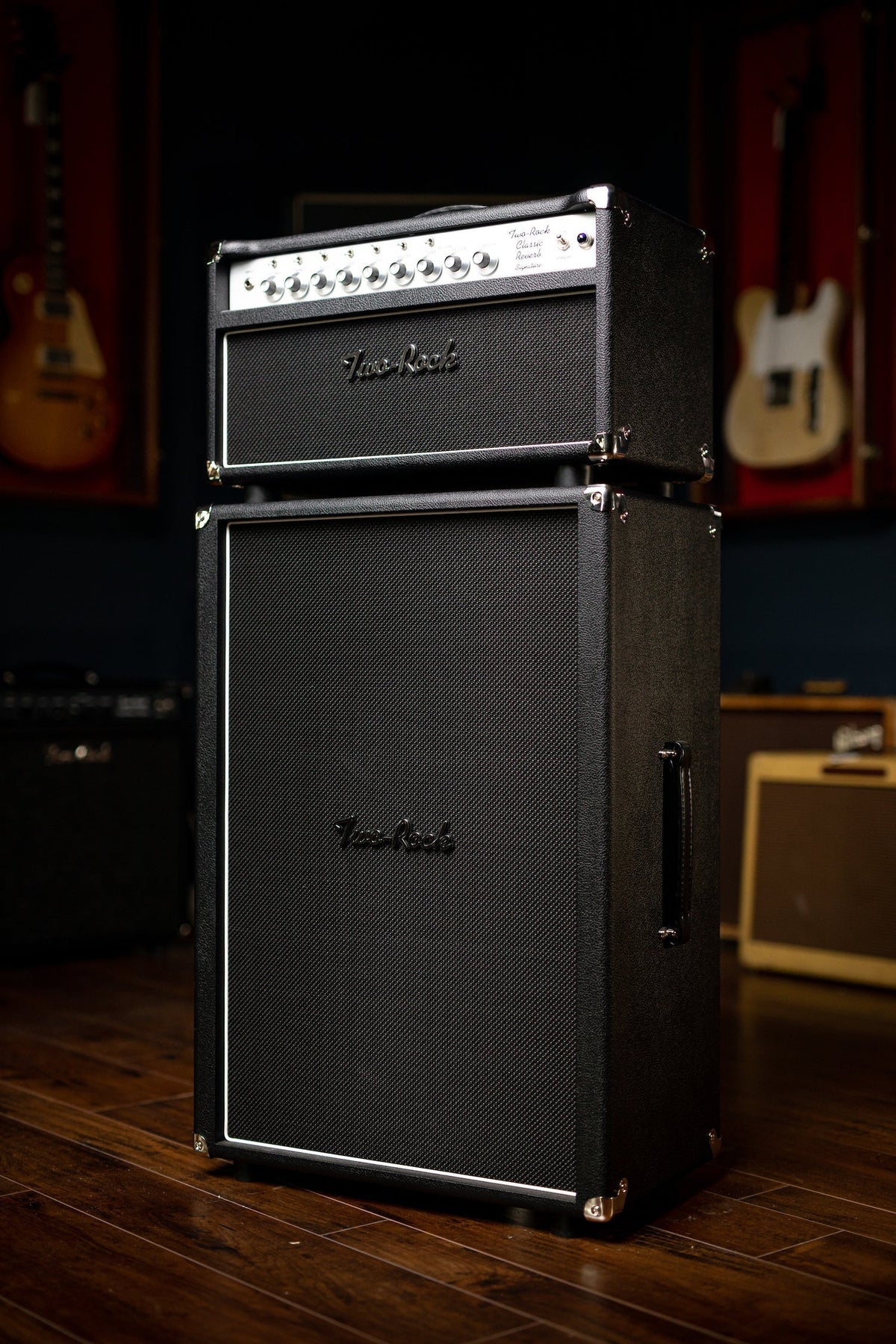 Pre-Order: Two-Rock 12-65B 2x12 Extension Cabinet - Black Bronco, Black Matrix Grill Cloth