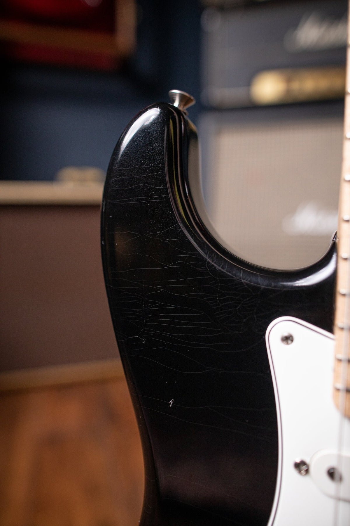 Used Fender Custom Shop 1969 Stratocaster Maple Cap Electric Guitar - Black