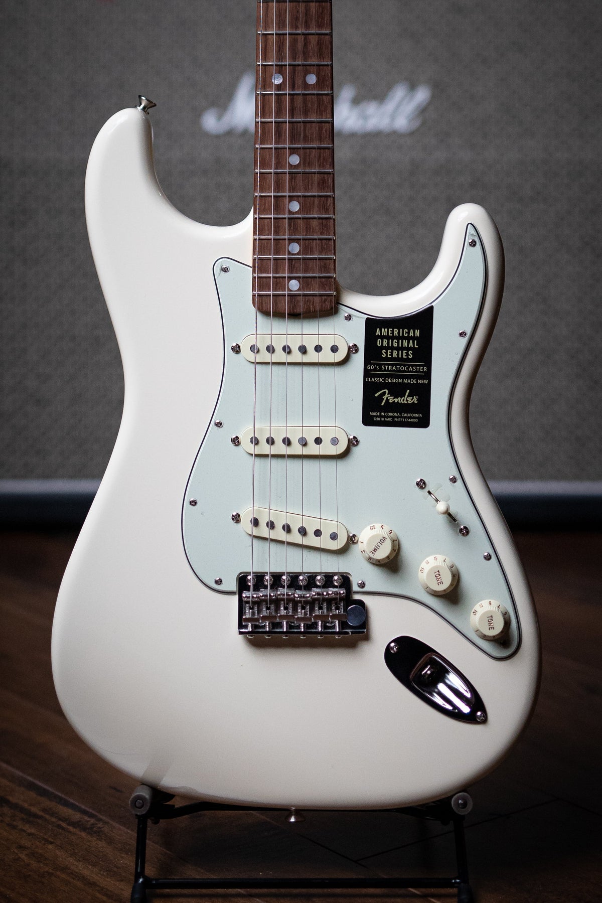 Fender American Original '60s Stratocaster Electric Guitar - Olympic White