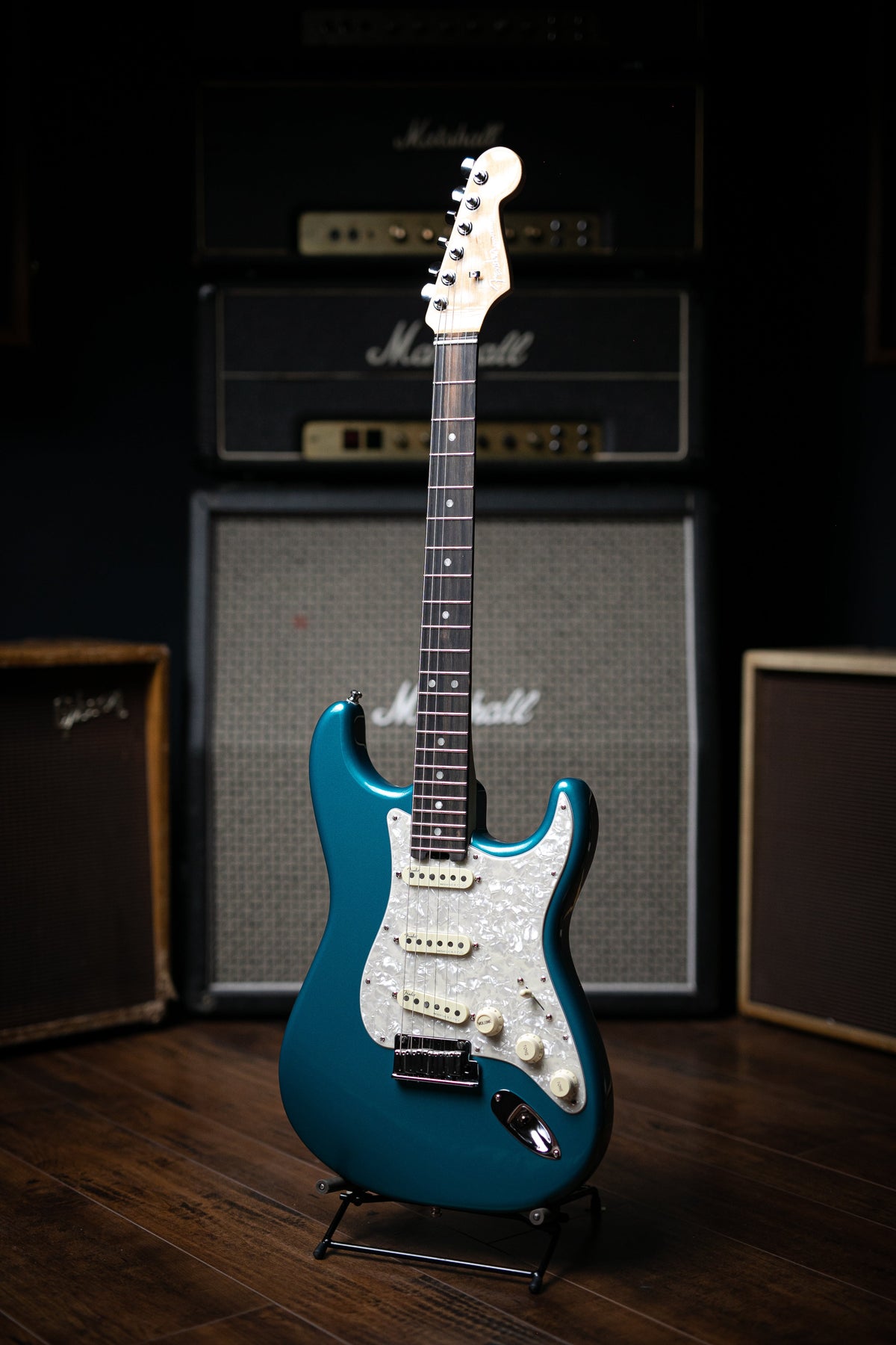 Fender American Elite Stratocaster Electric Guitar - Ocean Turquoise