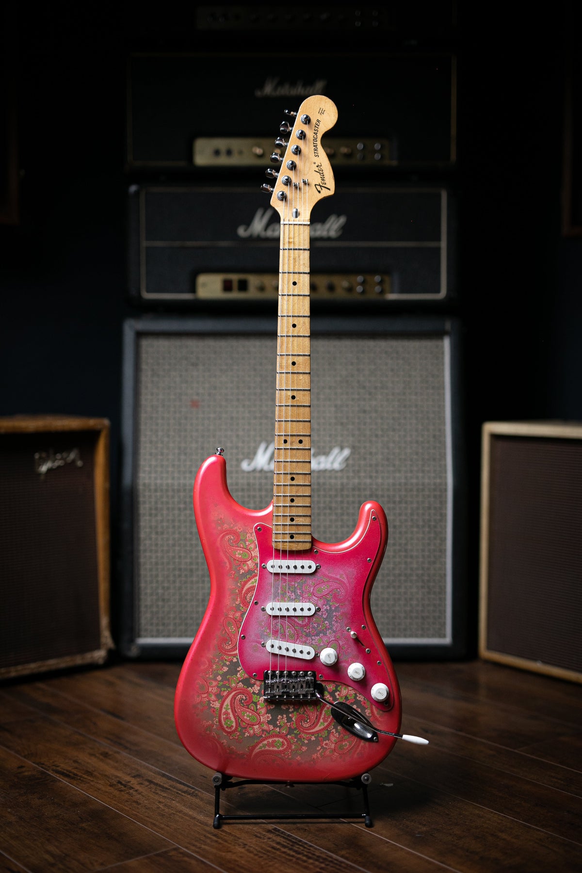 1987 Fender Stratocaster MIJ Electric Guitar - Pink Paisley