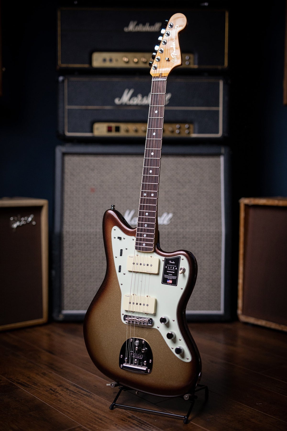 Fender American Ultra Jazzmaster Electric Guitar - Mocha Burst