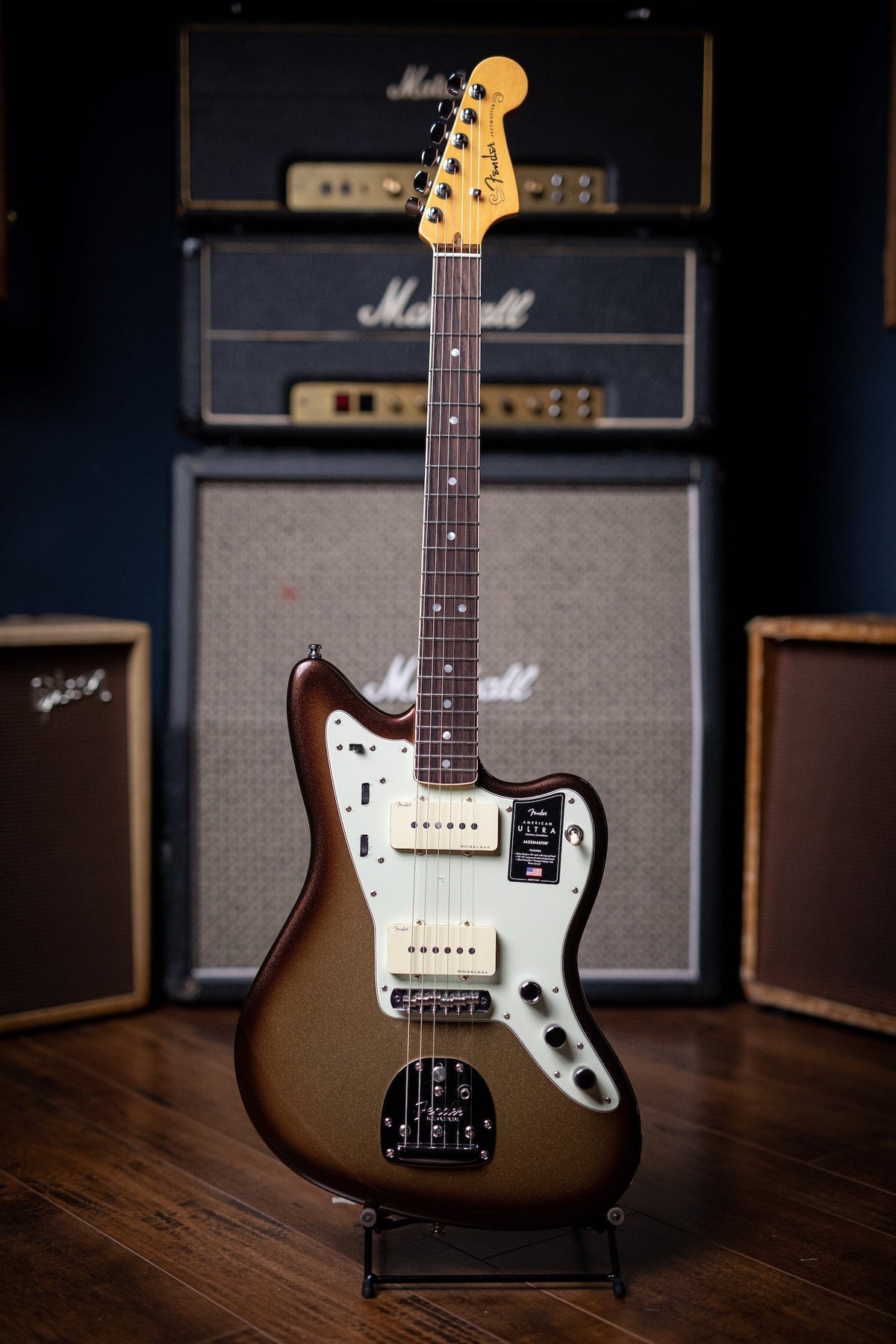 Fender American Ultra Jazzmaster Electric Guitar - Mocha Burst
