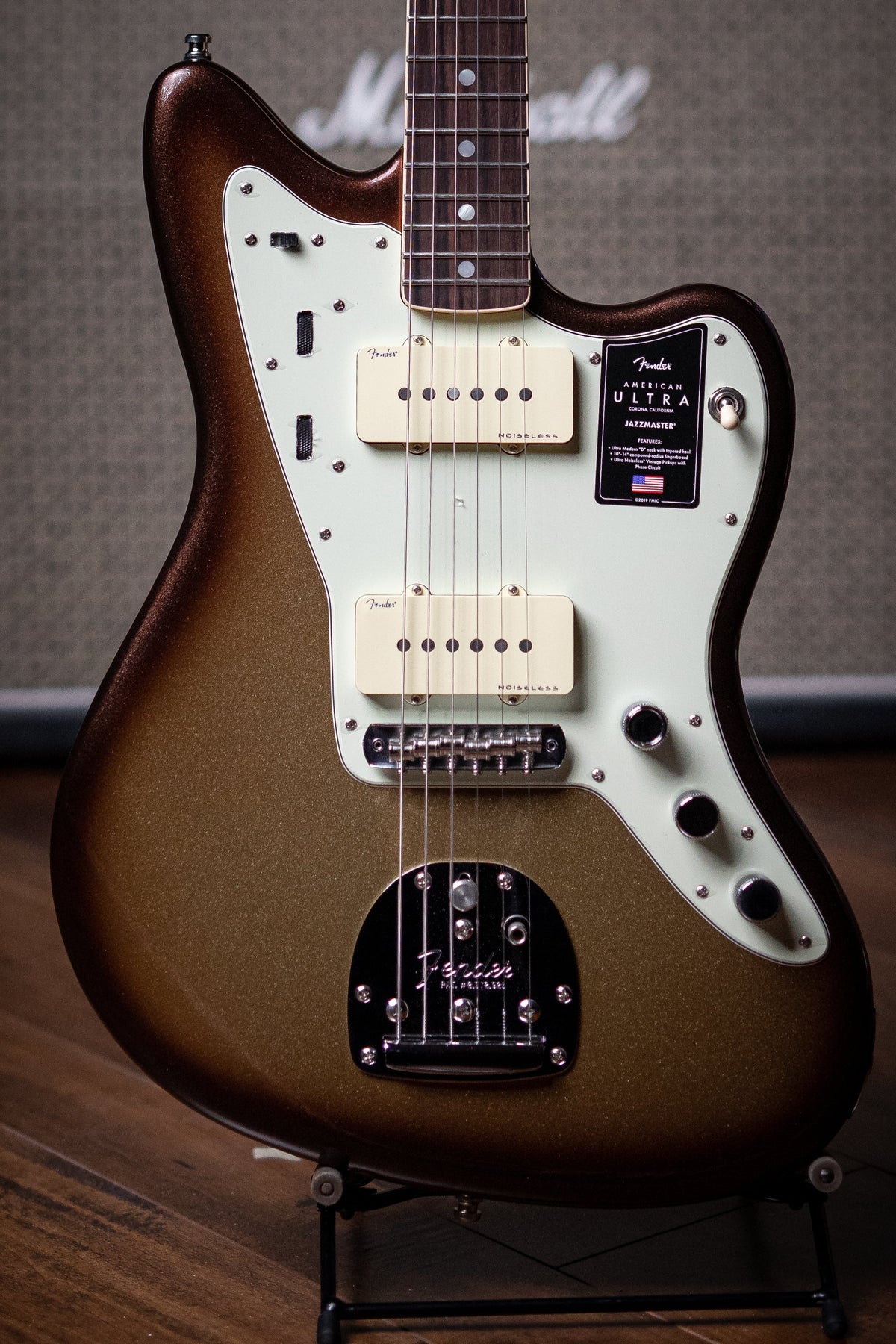 Fender American Ultra Jazzmaster Electric Guitar - Mocha Burst