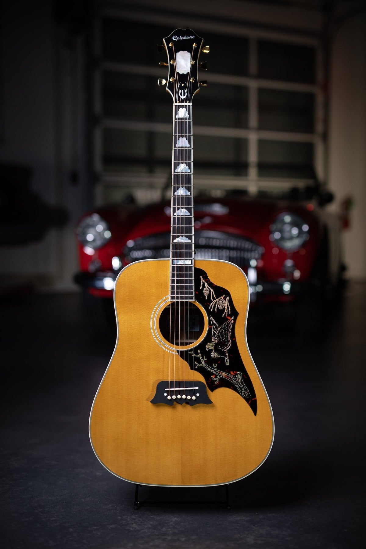 Epiphone Masterbilt Excellente Acoustic-Electric Guitar - Antique Natural Aged Gloss