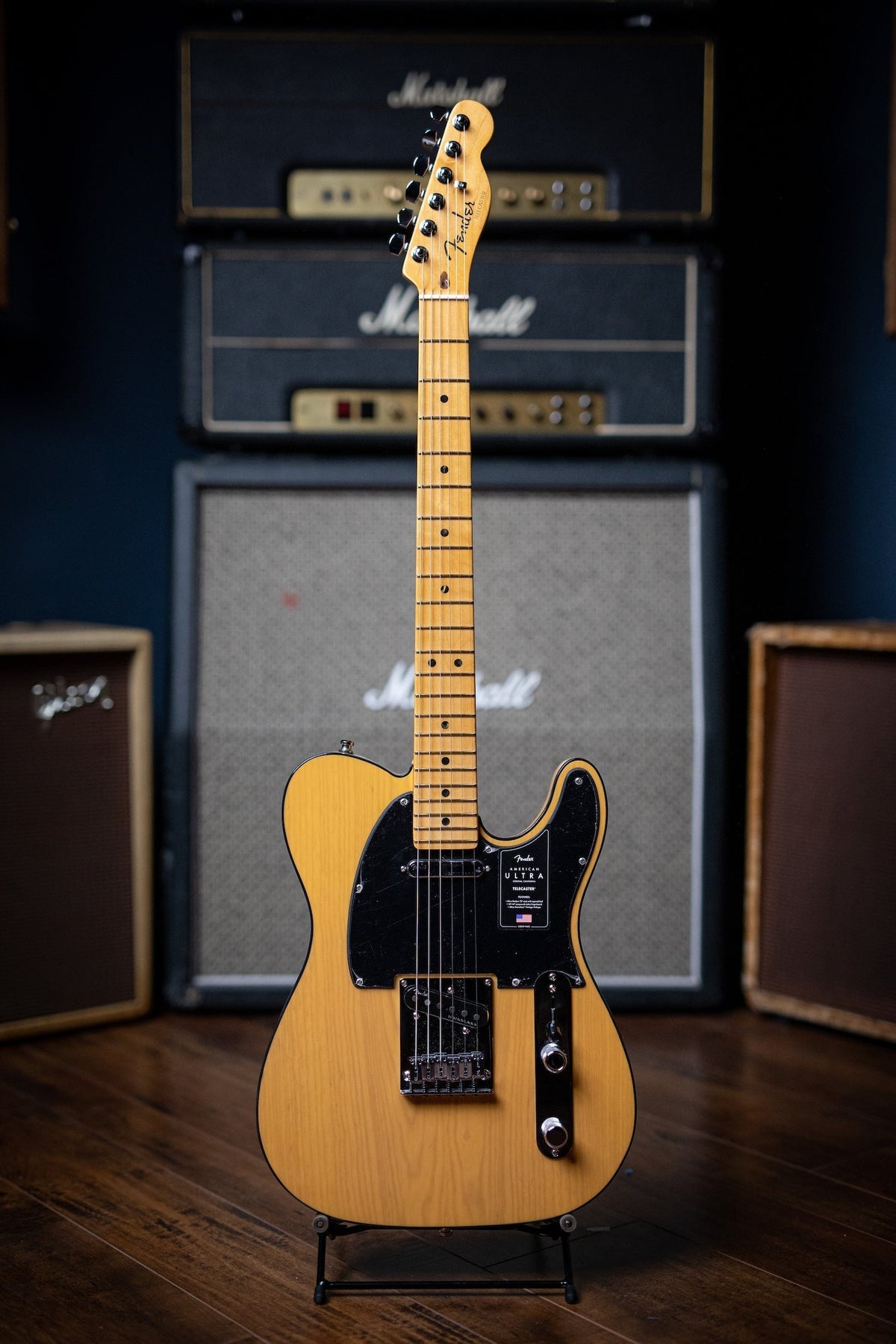 Fender American Ultra Telecaster Electric Guitar - Butterscotch Blonde