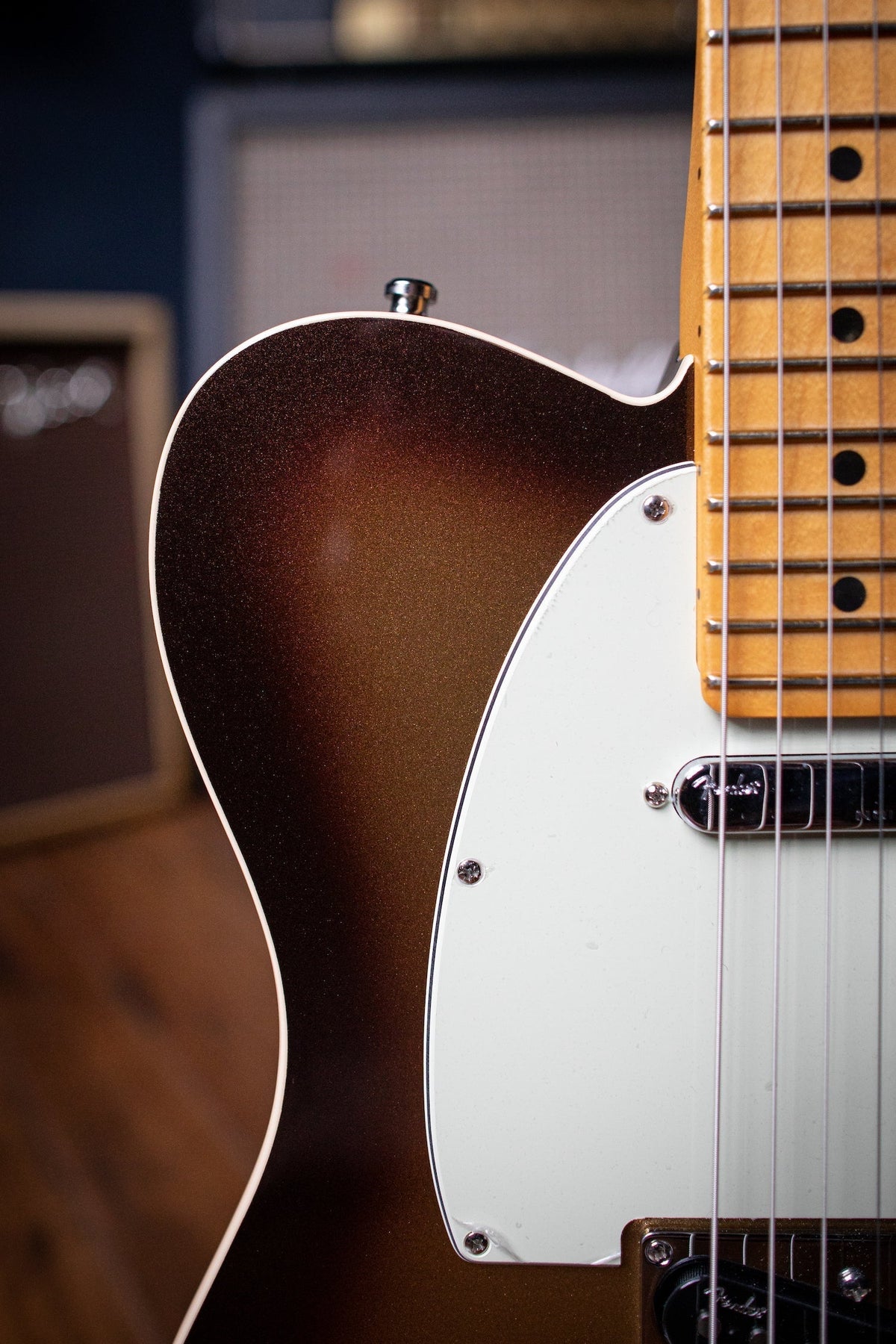 Fender American Ultra Telecaster Electric Guitar - Mocha Burst