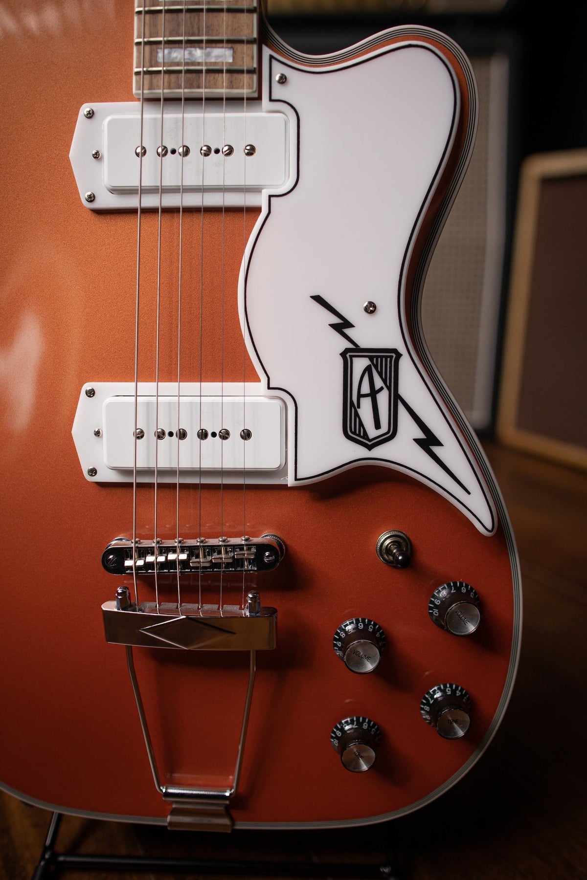 Airline Tuxedo Electric Guitar - Copper