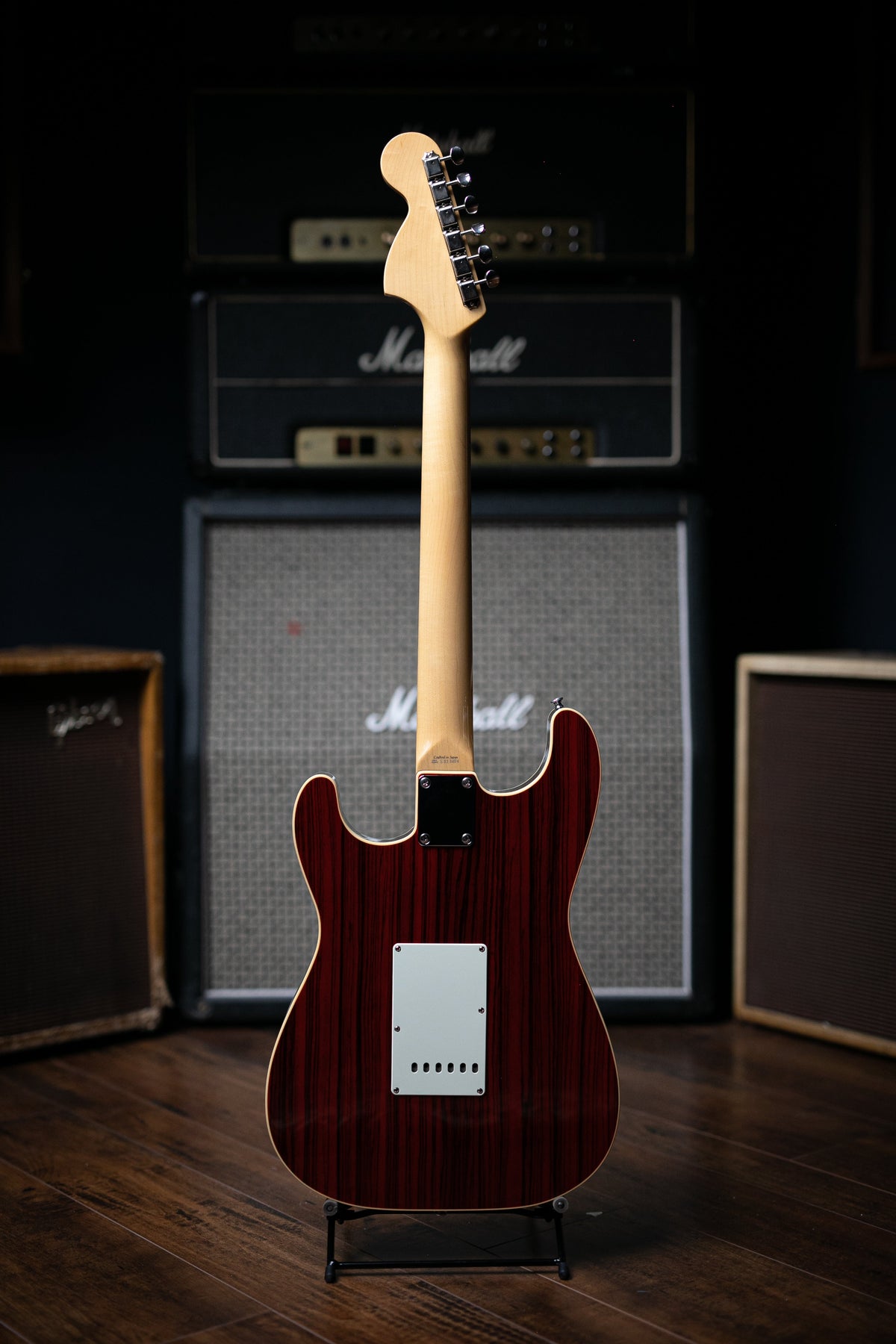 2004 Fender ’68 RI MIJ Zebrawood Stratocaster Electric Guitar - Translucent Red